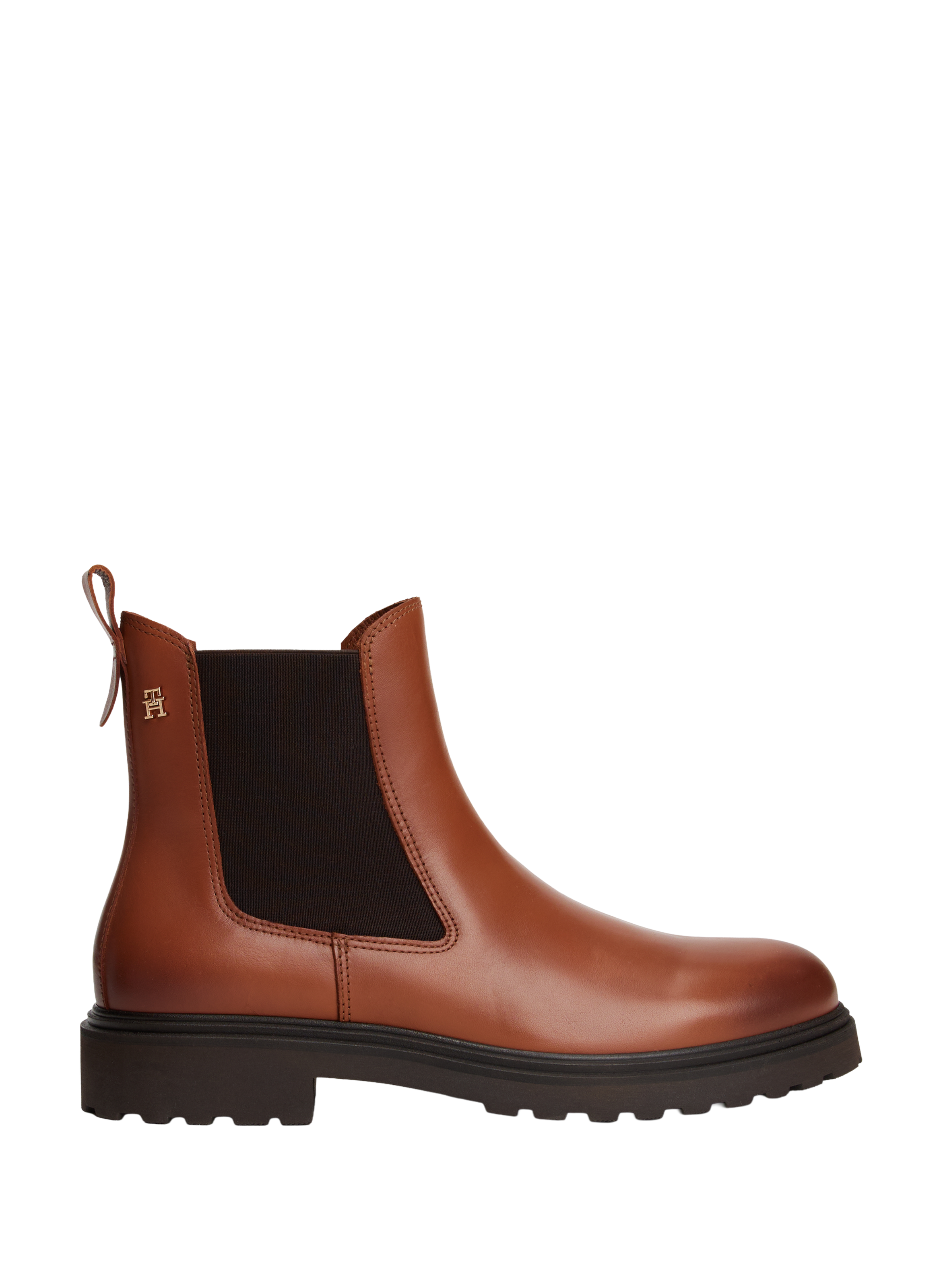 TOMMY HILFIGER Leather Chelsea boots Brown