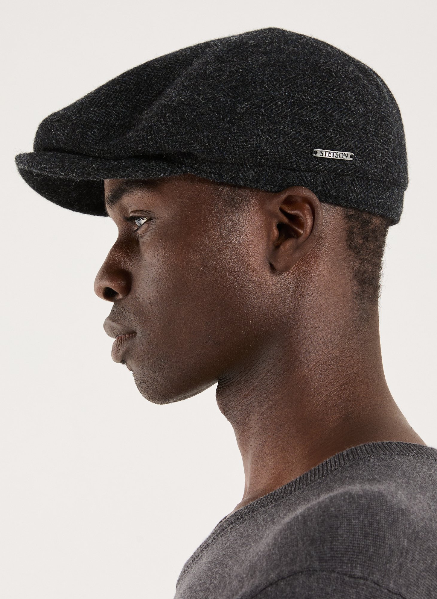 Wool beret STETSON Grey