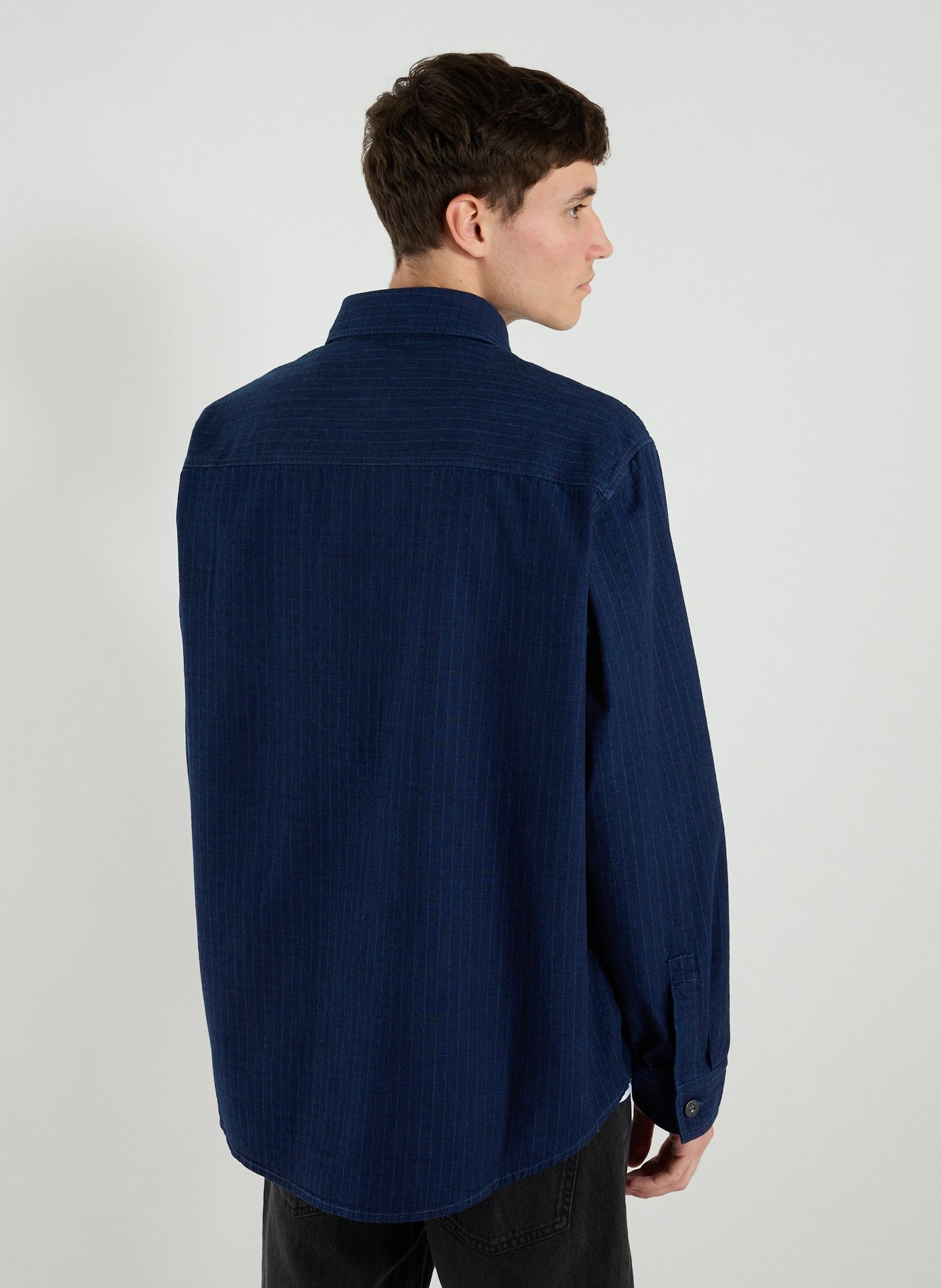 Bleached denim Shirt HUGO BLUE Blue