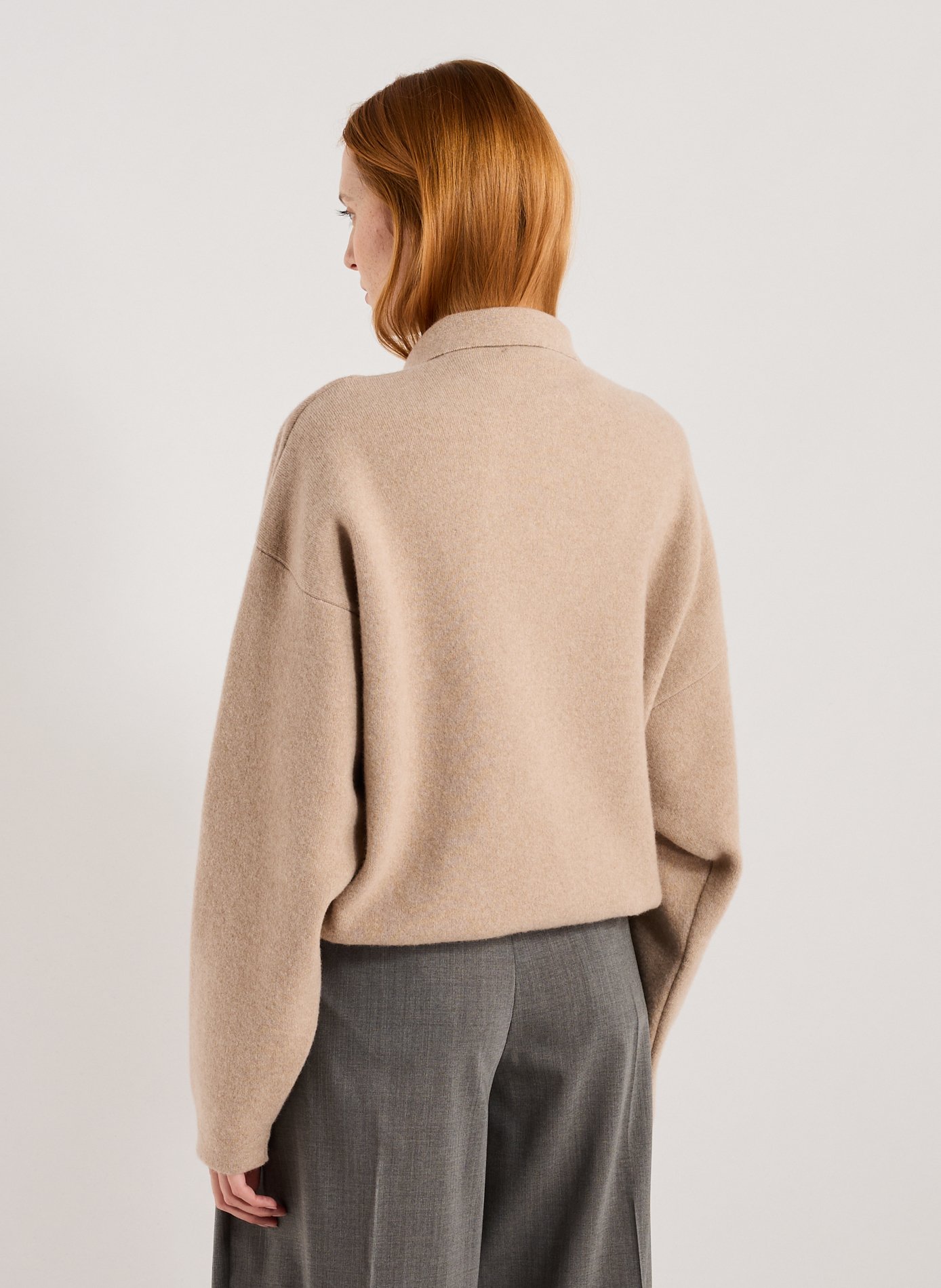 Pull en laine et cachemire JACQUEMUS Beige