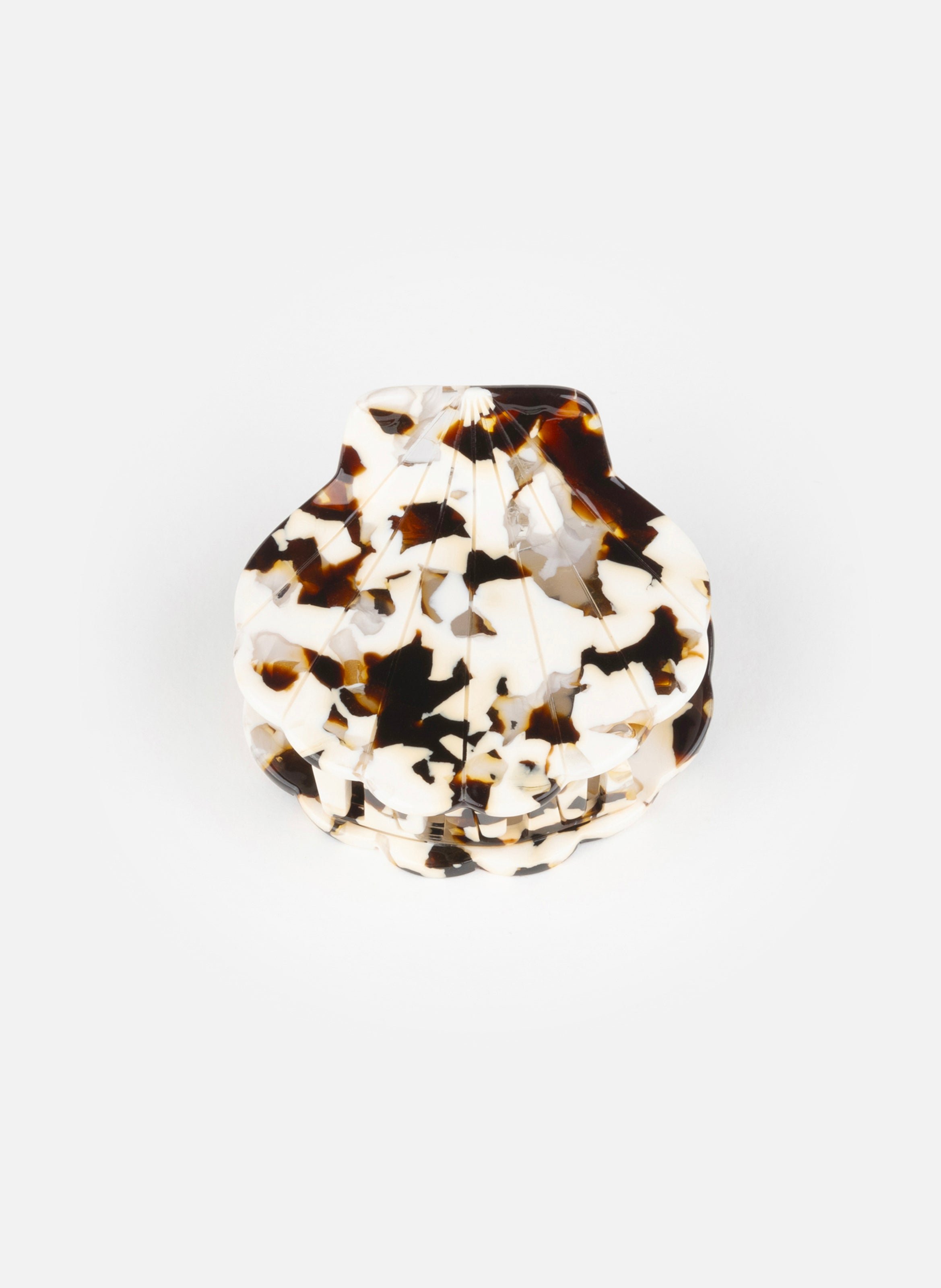 Pince à cheveux mermaid en acétate de cellulose KURAGE GINZA Marron