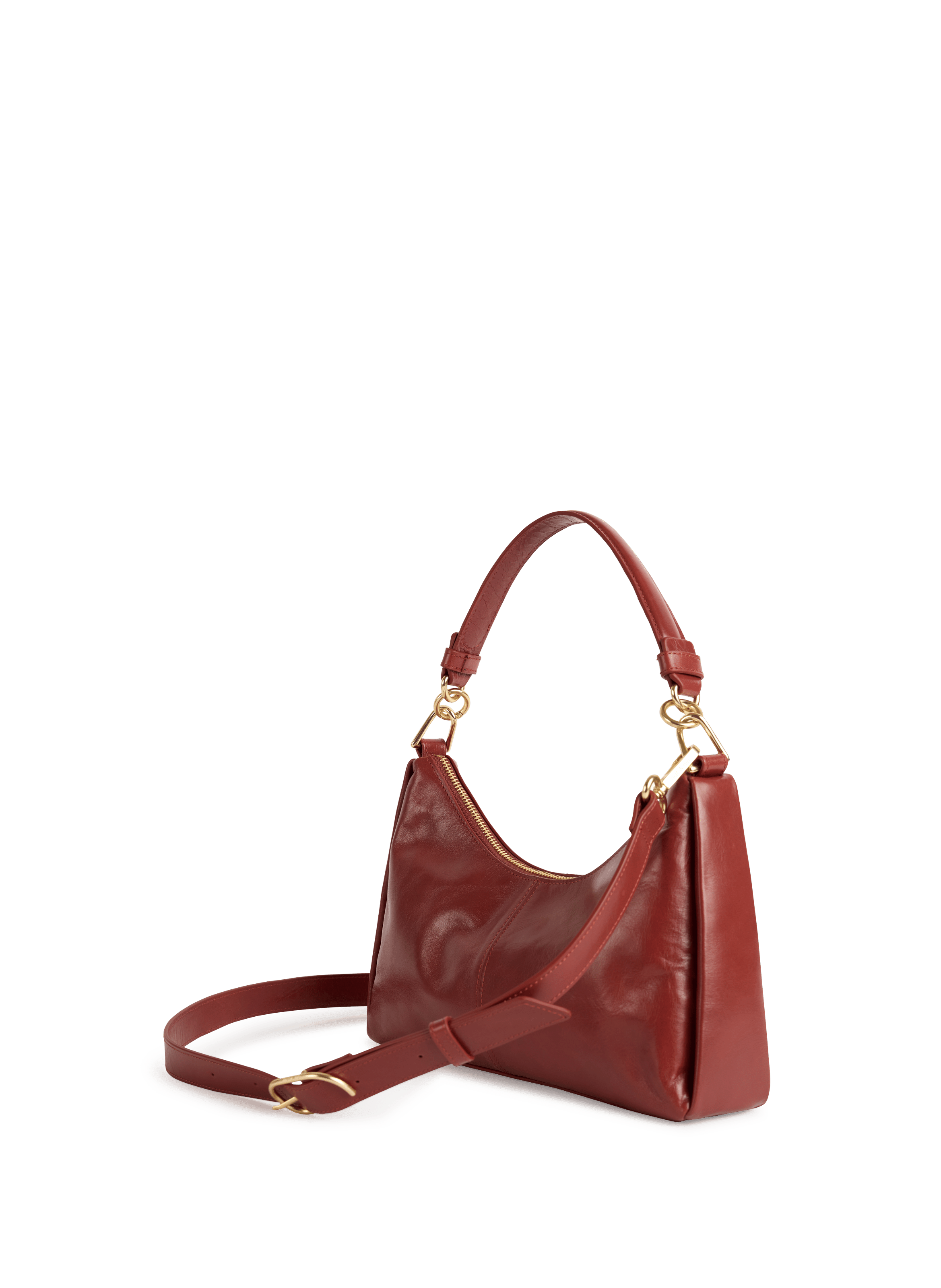 Sac métallisé Rejina en cuir NAT &amp; NIN Rouge