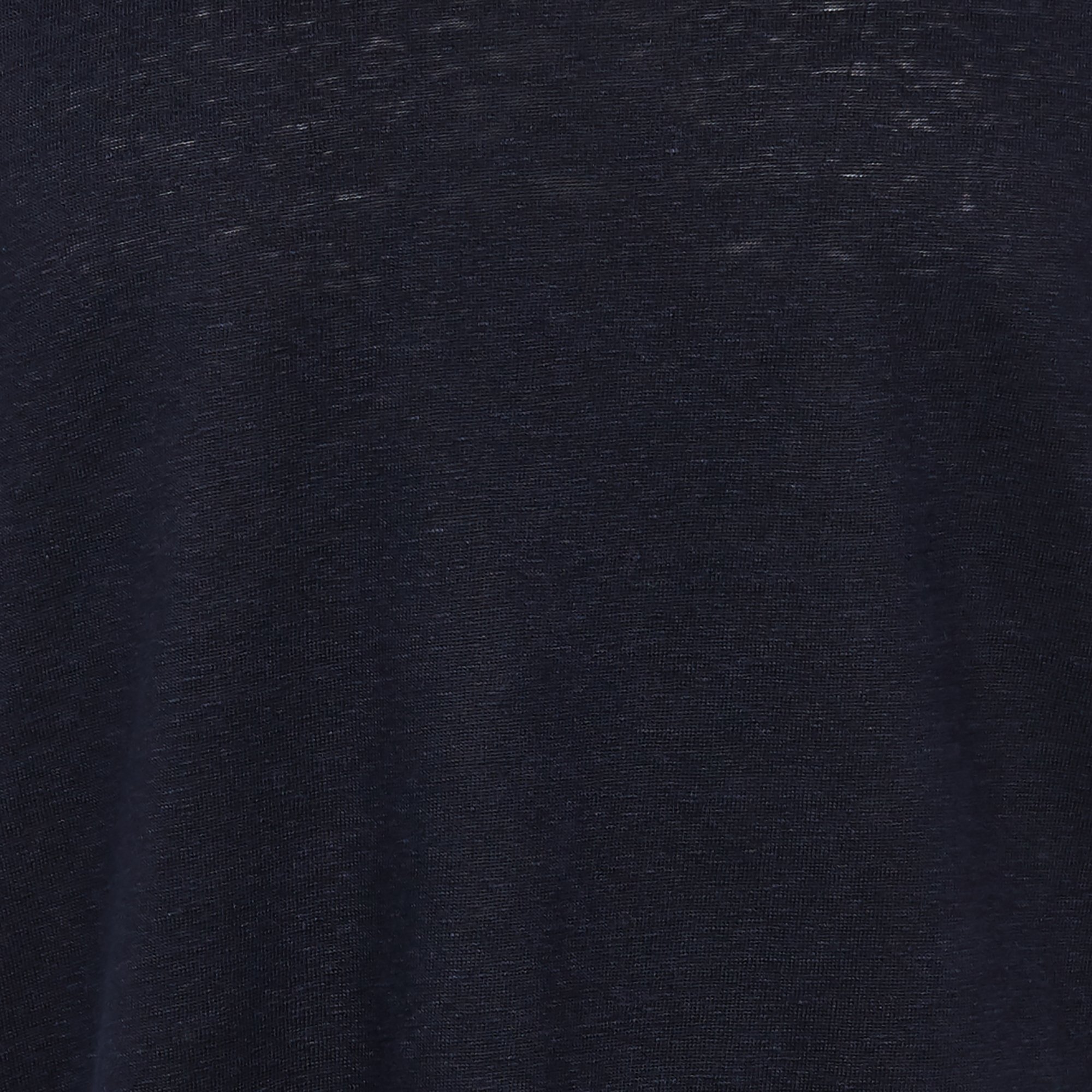 Tee-shirt col rond regular-fit en lin SANDRO Bleu