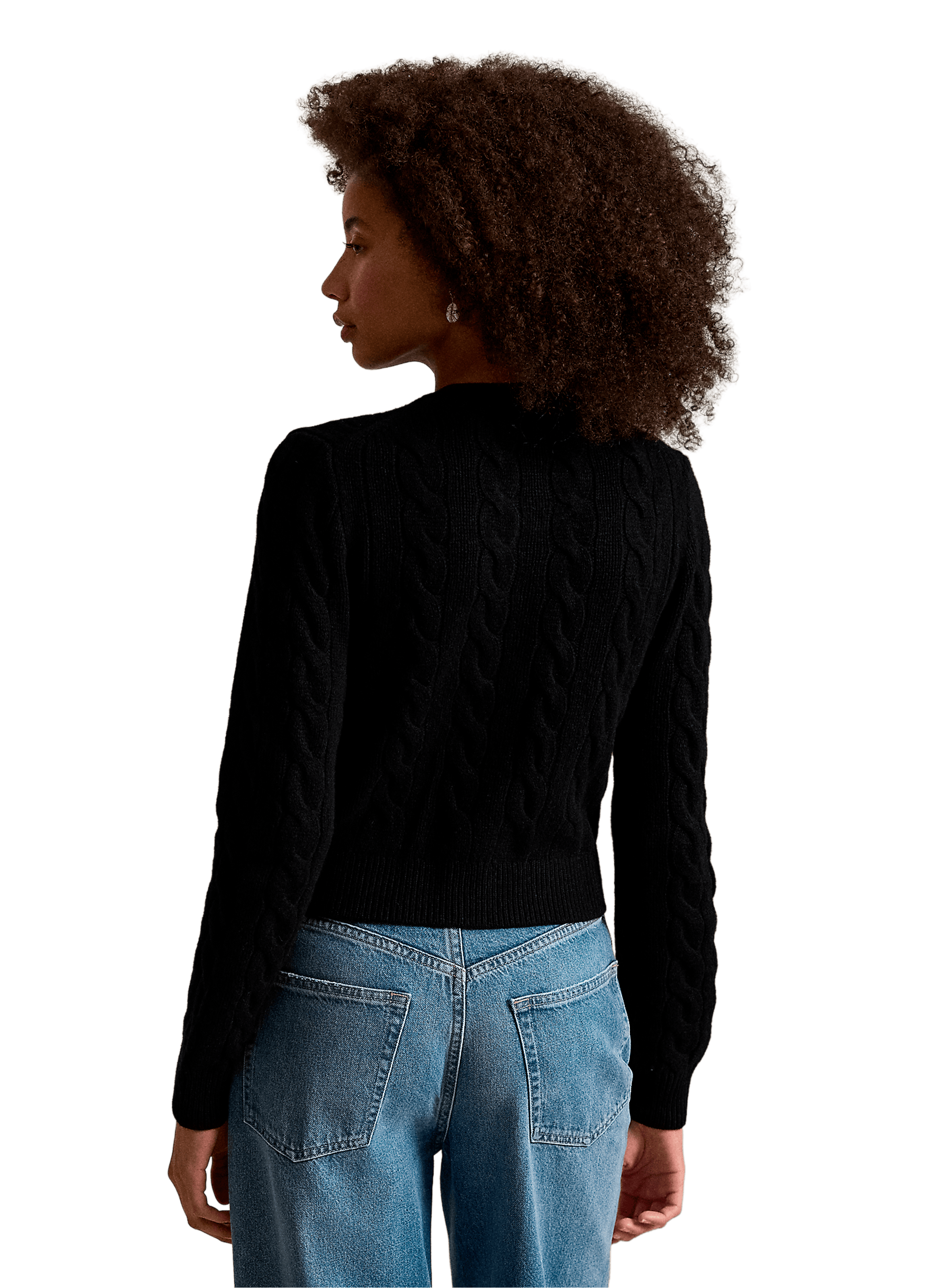 Cardigan en laine et cachemire POLO RALPH LAUREN Noir