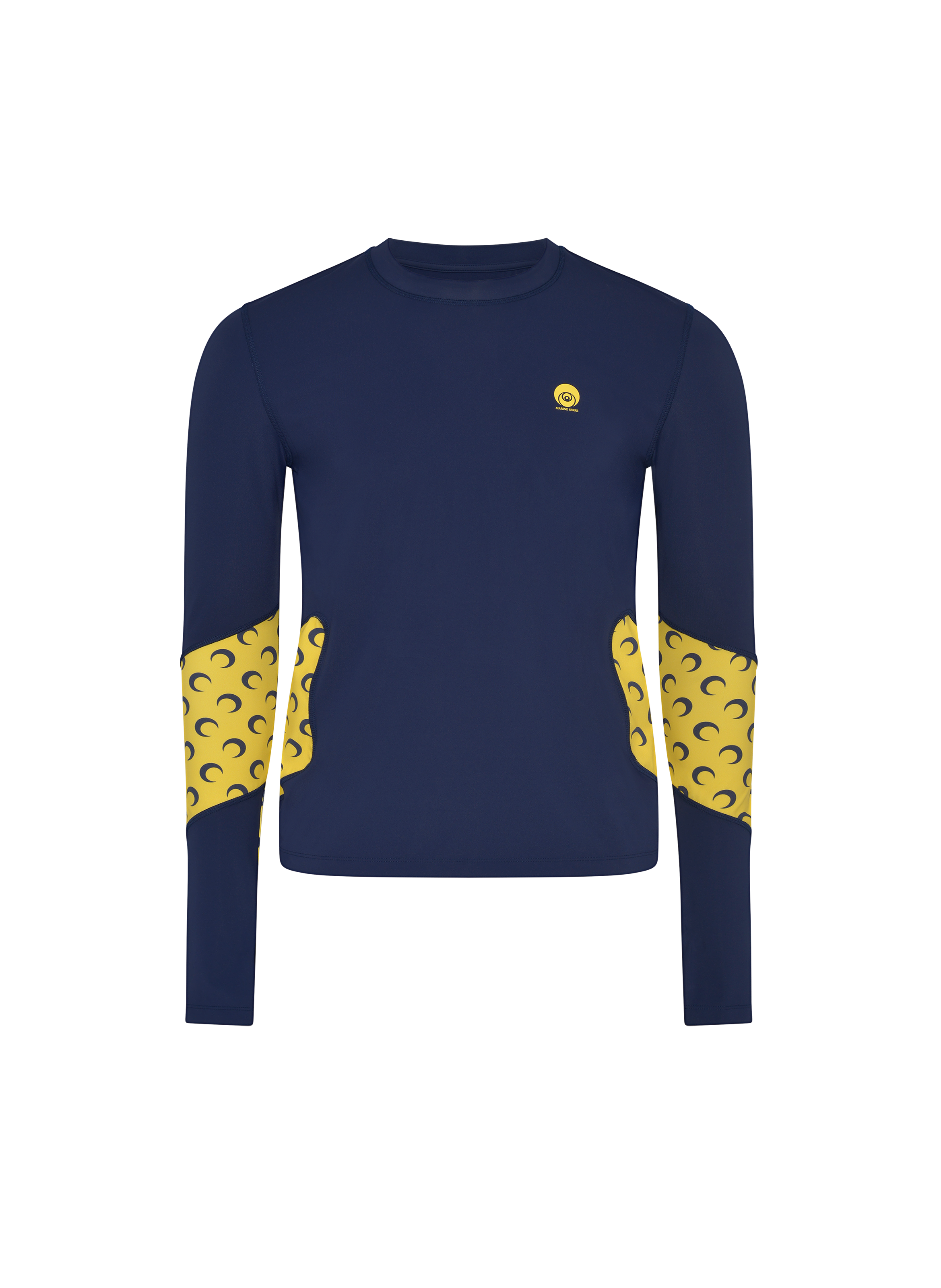Athleisure ls top with moon inserts MARINE SERRE Blue