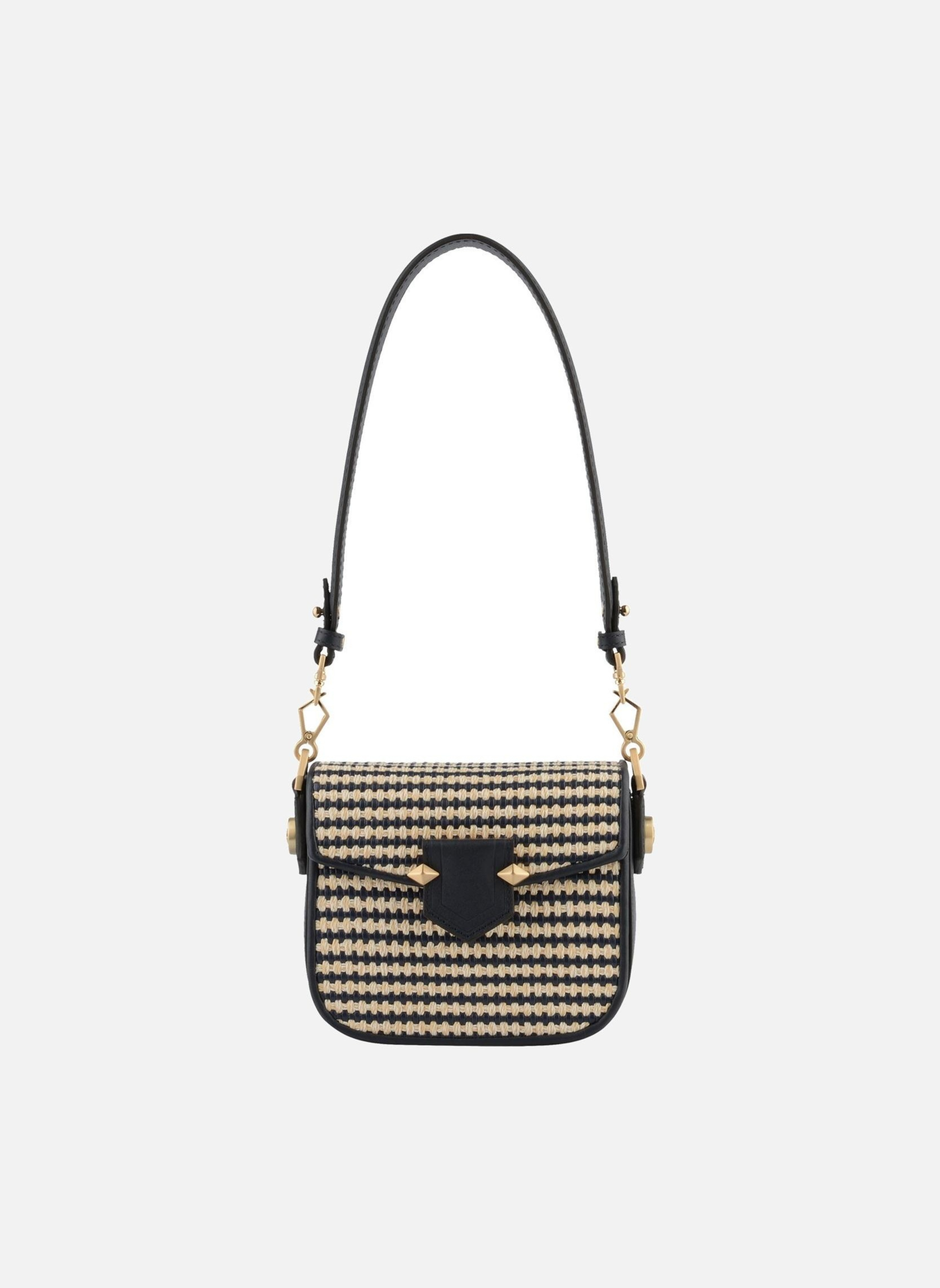 Sèvres tressé | sac porté épaule POURCHET Bleu