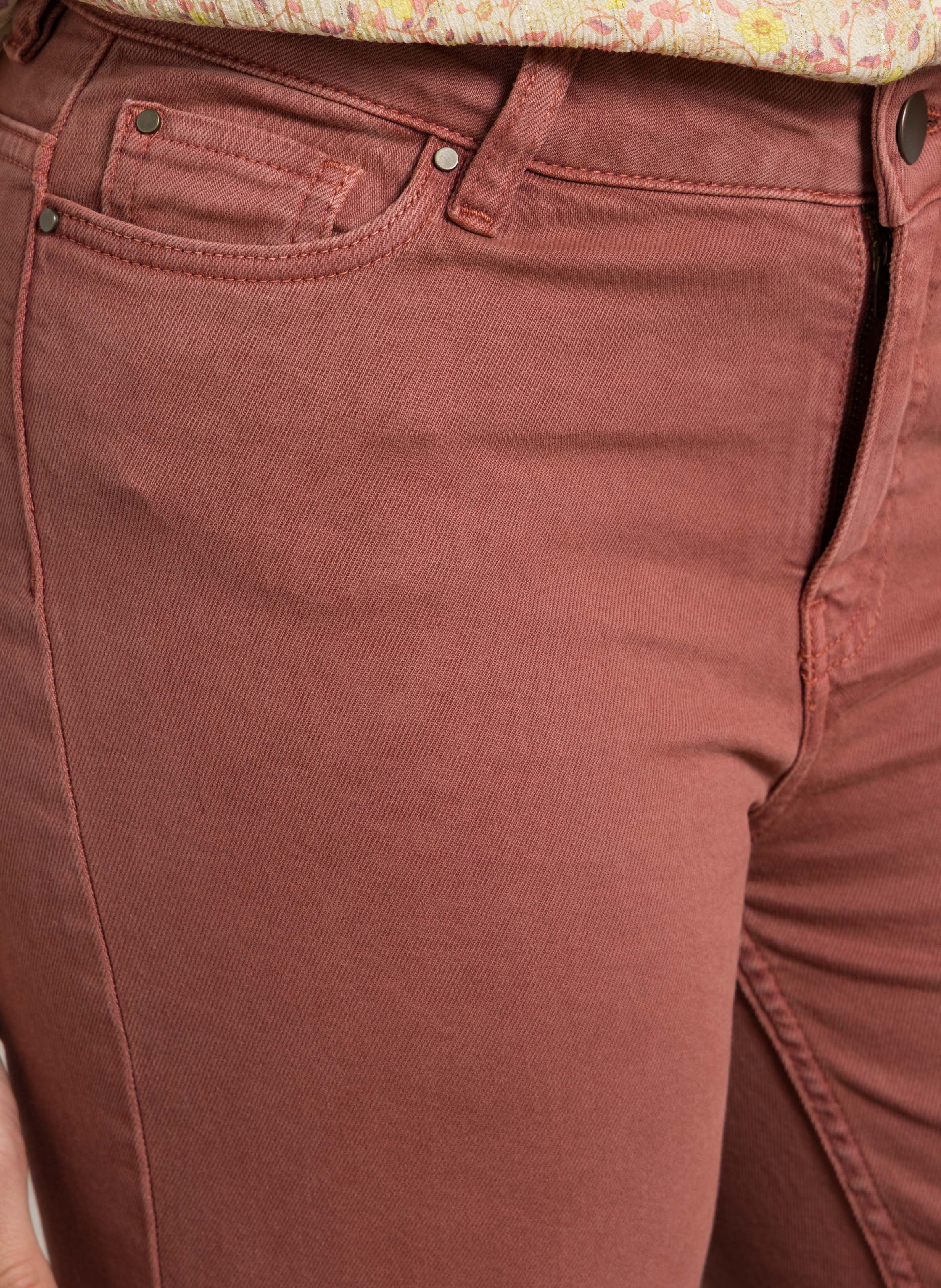 Jean crop en coton mélangé rosie MAISON 123 Rose