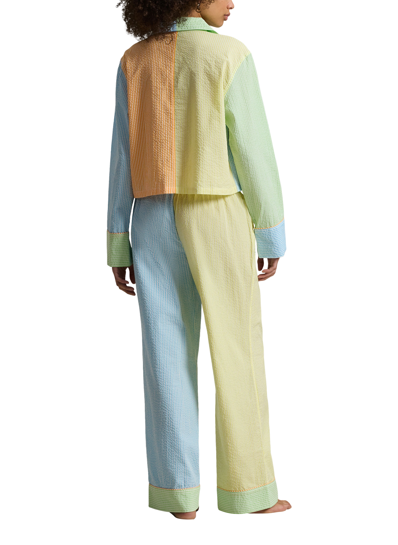 Colorblock cotton pajama set POLO RALPH LAUREN Multicolour