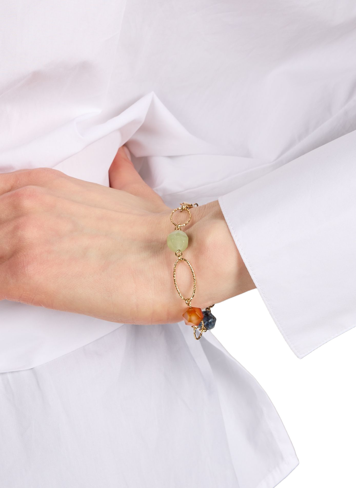 Bracelet avec pierres de gemmes AU PRINTEMPS PARIS Multicolore