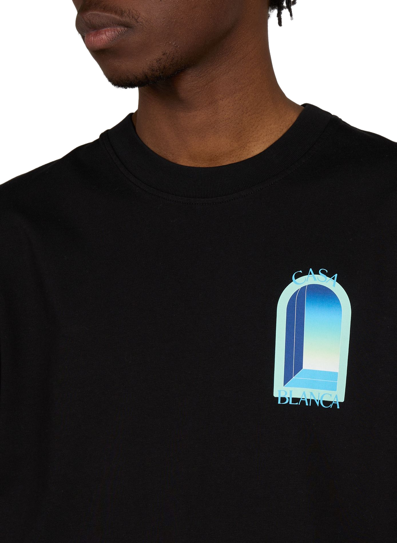 T-shirt L'Arche recht model van katoen CASABLANCA PARIS Veelkleurig