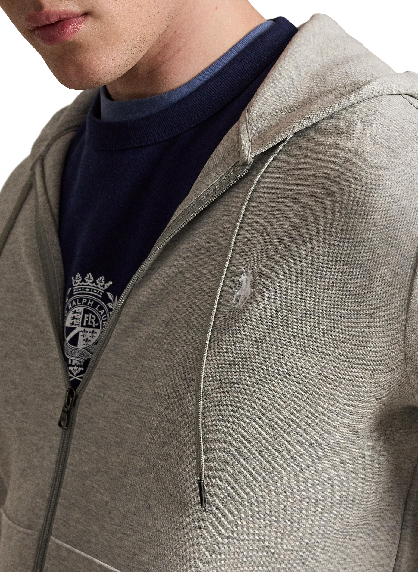 Hoodie avec fermeture à glissière POLO RALPH LAUREN Gris