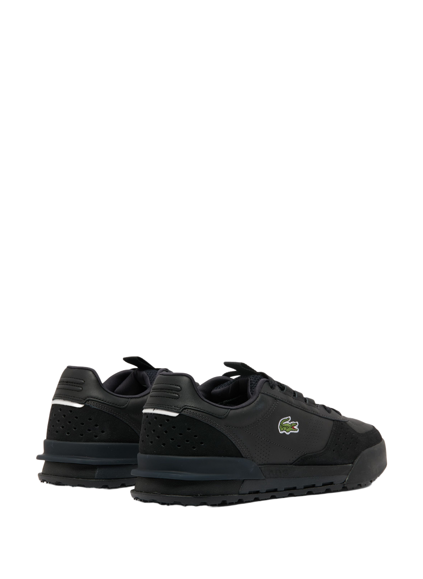 Sneakers in pelle mista LACOSTE Bianco