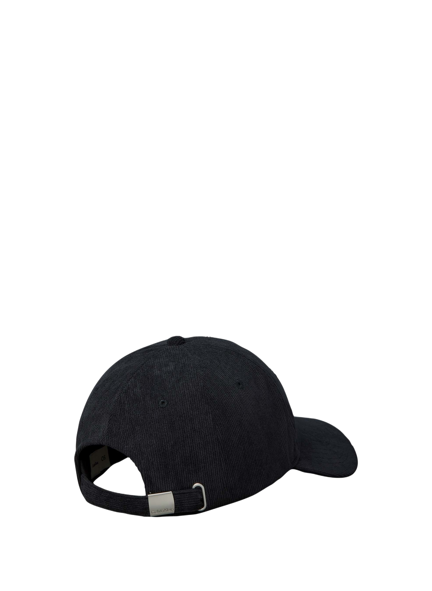 Ribfluwelen pet met geborduurd logo CALVIN KLEIN Zwart