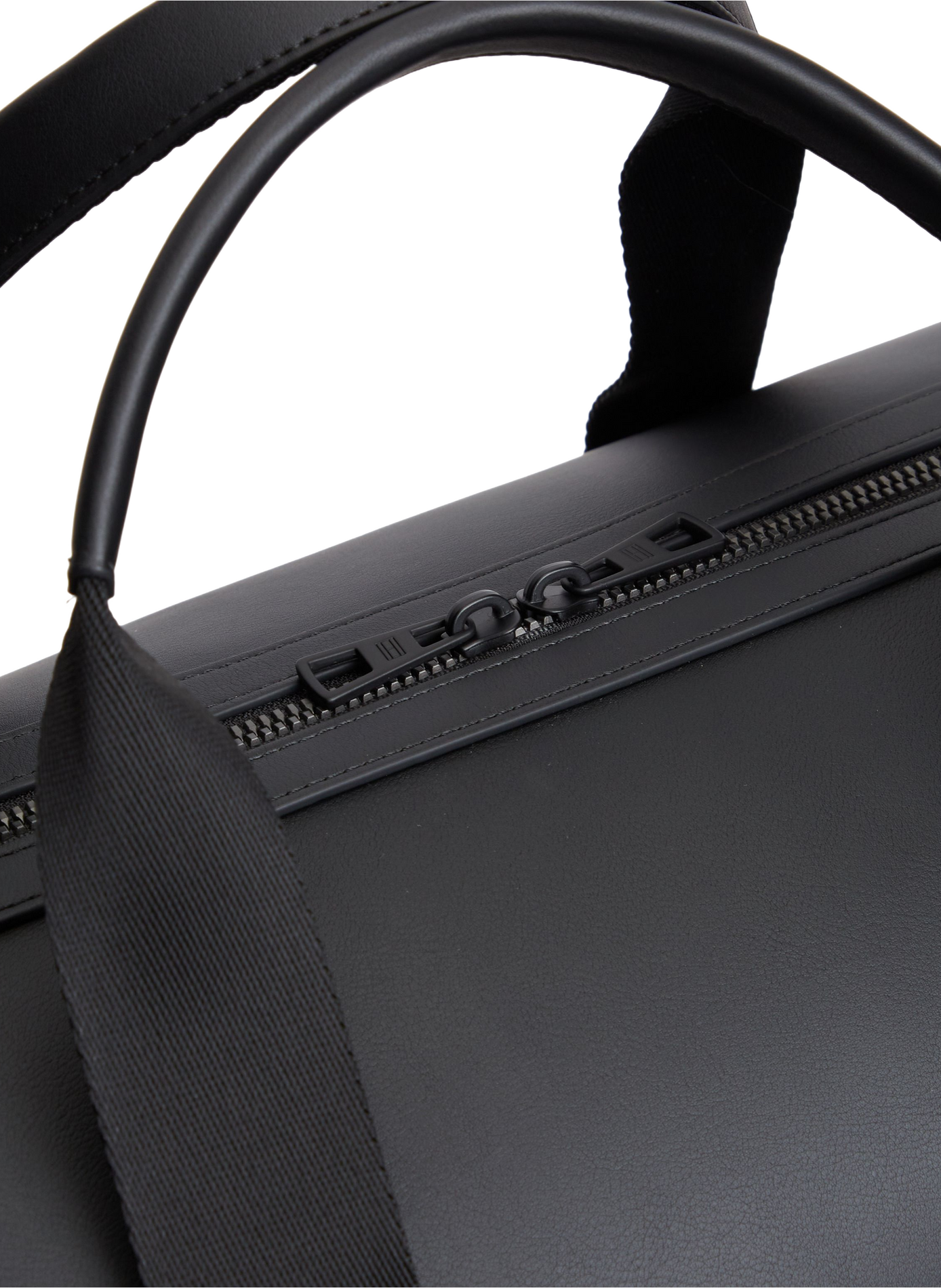 Smooth Zippered Duffle Bag TOMMY HILFIGER Black