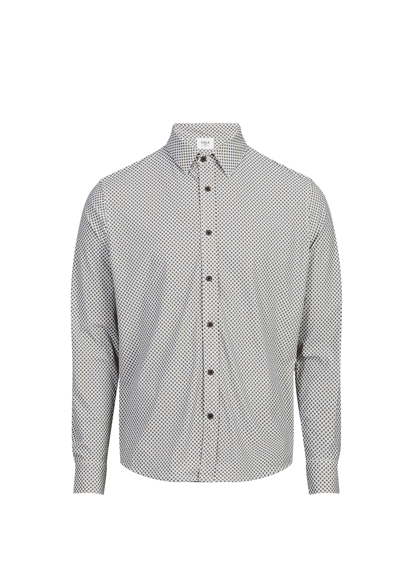 Straight striped shirt by Jean Murcie 1789 CALA Khaki
