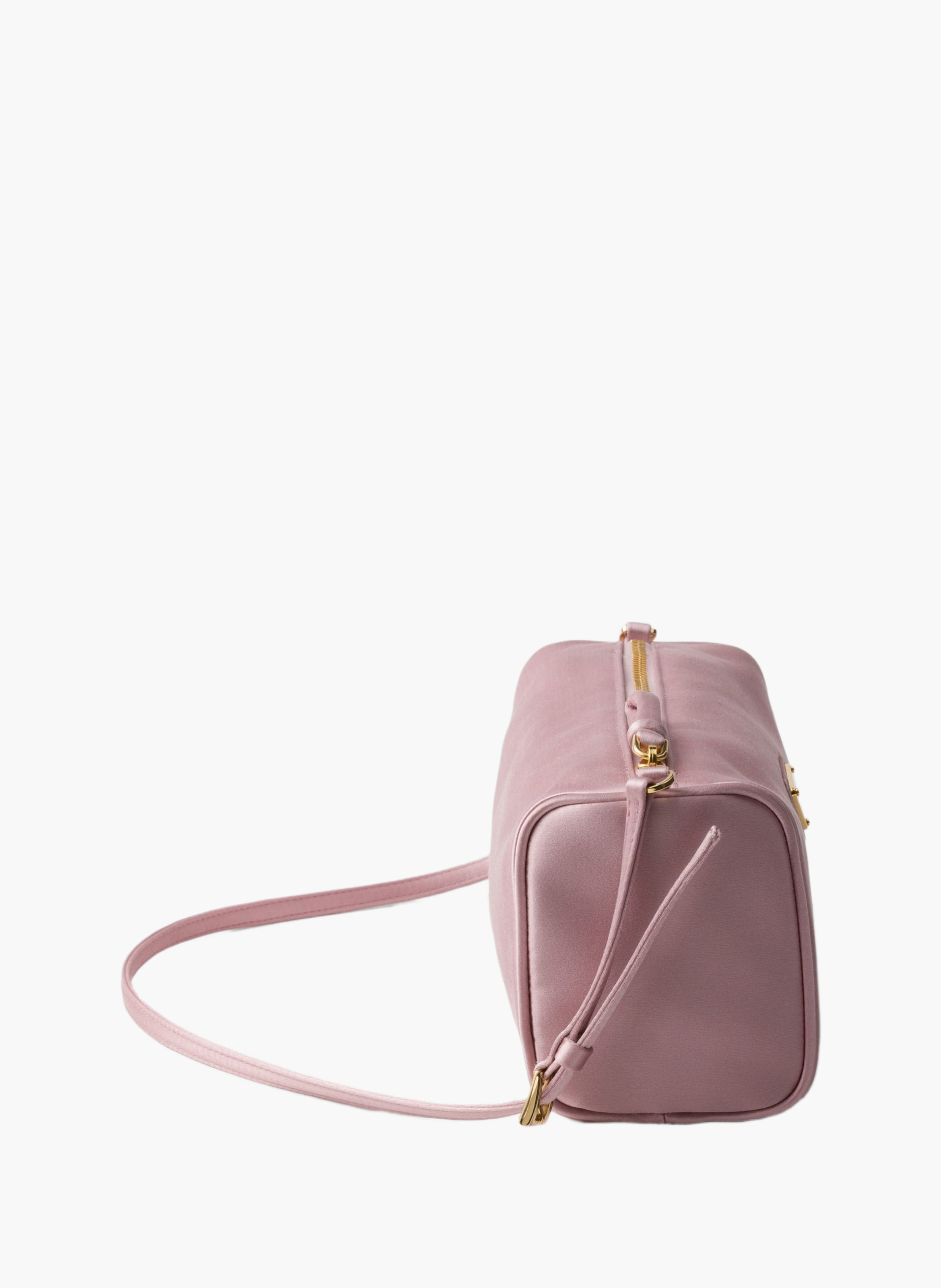 Mini sac en satin PRADA Rose