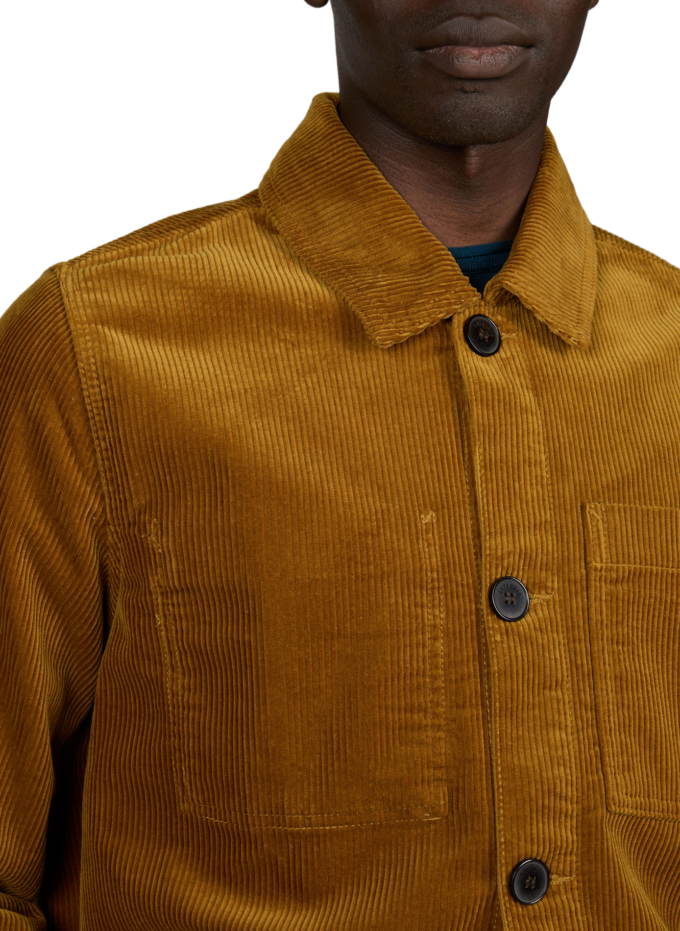 Straight Esteve jacket in ribbed cotton | Yellow LAFAURIE Men