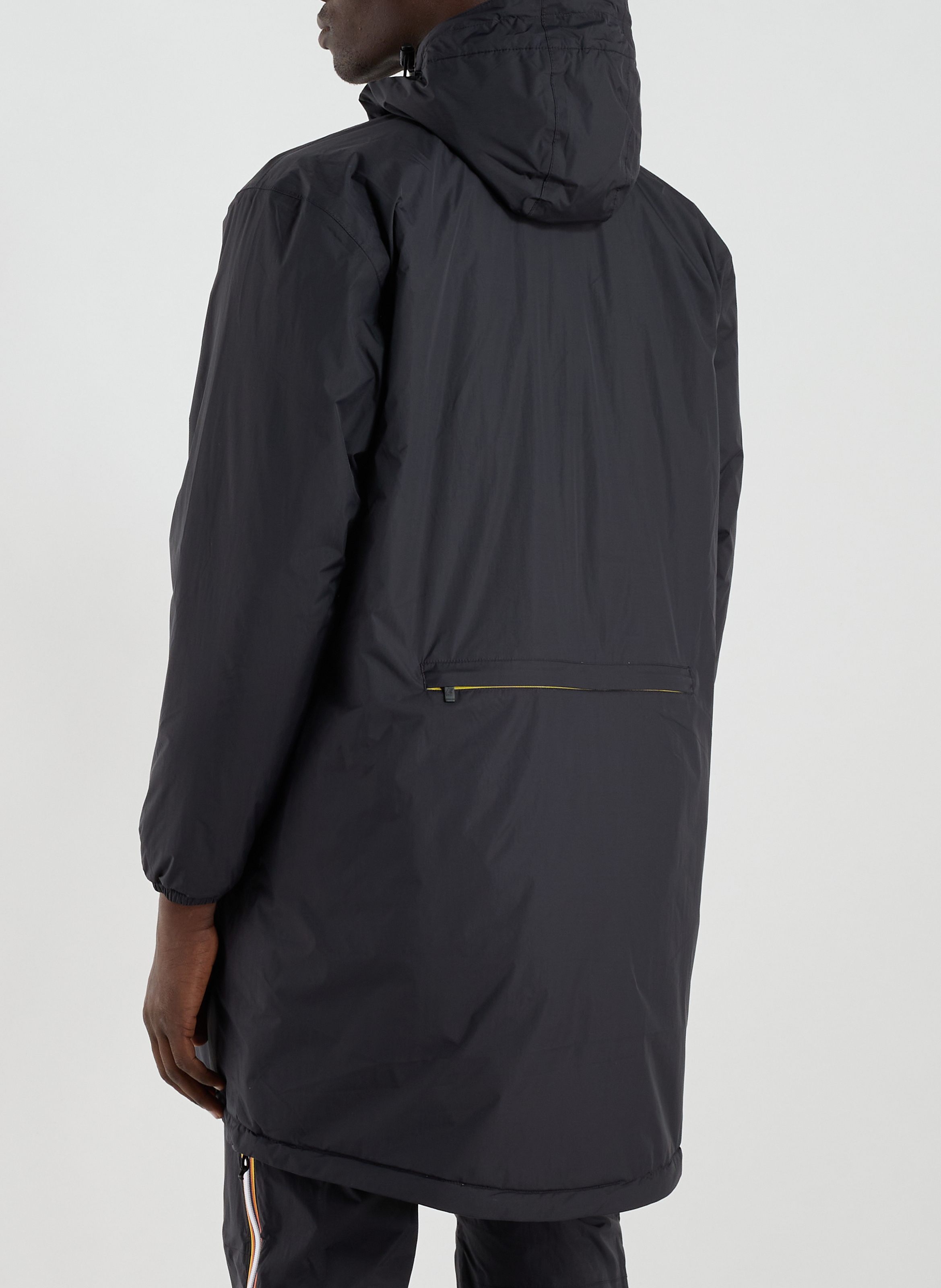 Mittellanger wasserdichter Parka K-WAY Schwarz