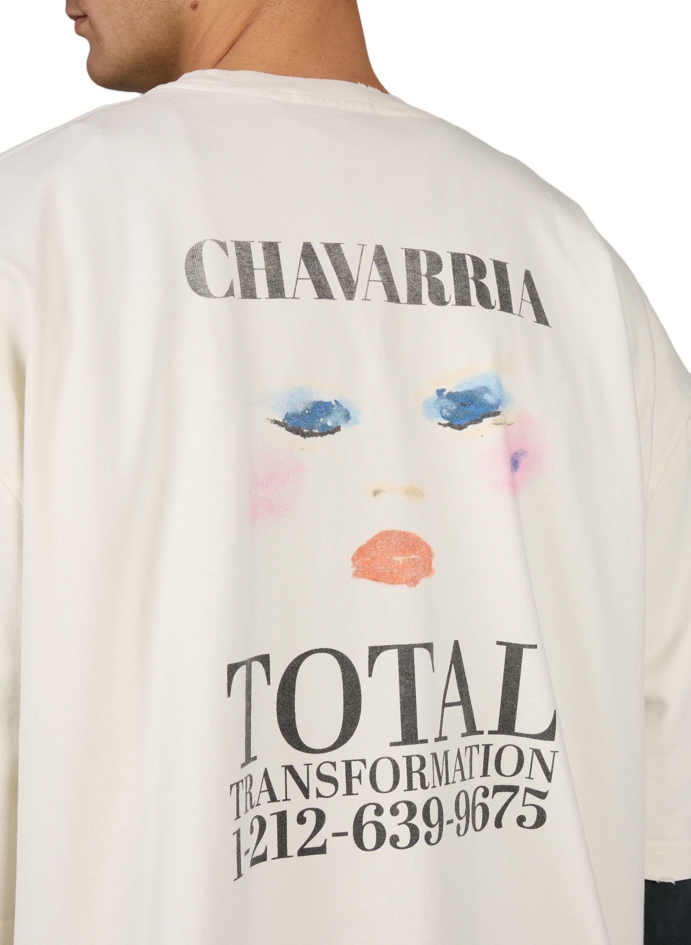 Oversized cotton T-shirt WILLY CHAVARRIA Beige