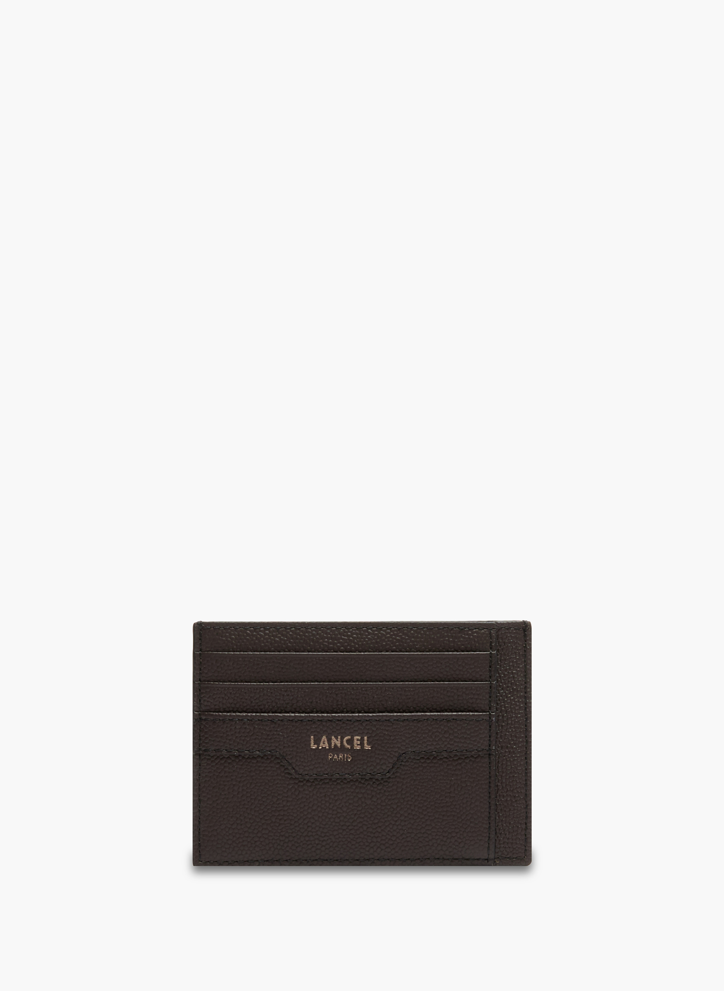 Porte-cartes 6cc/id charlie de lancel en cuir LANCEL Gris