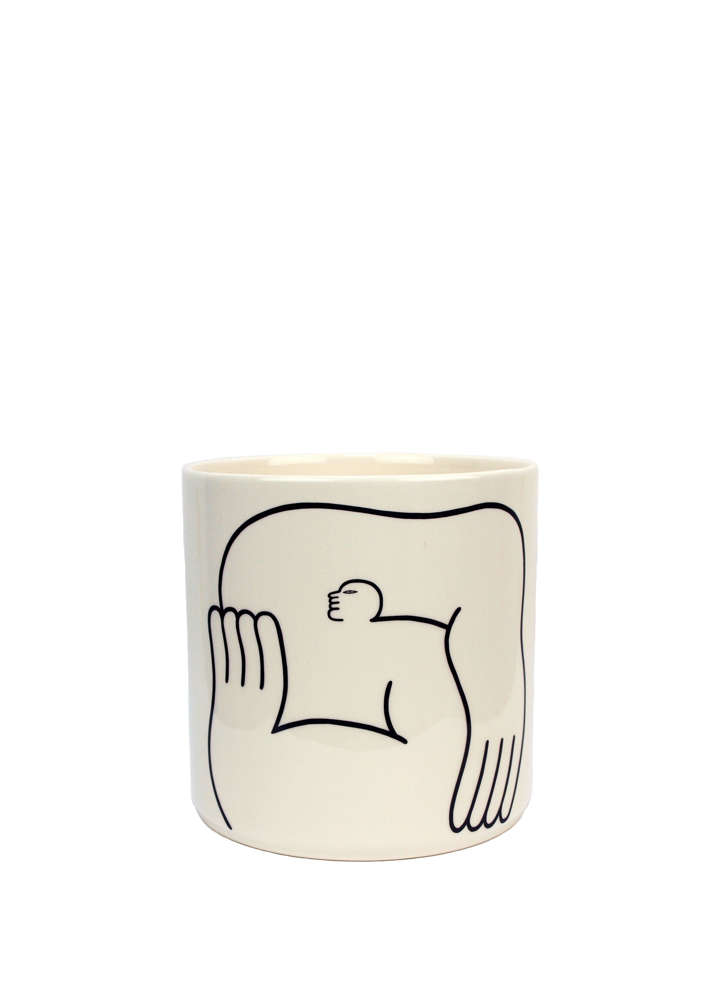 Cache pot Circle en faïence