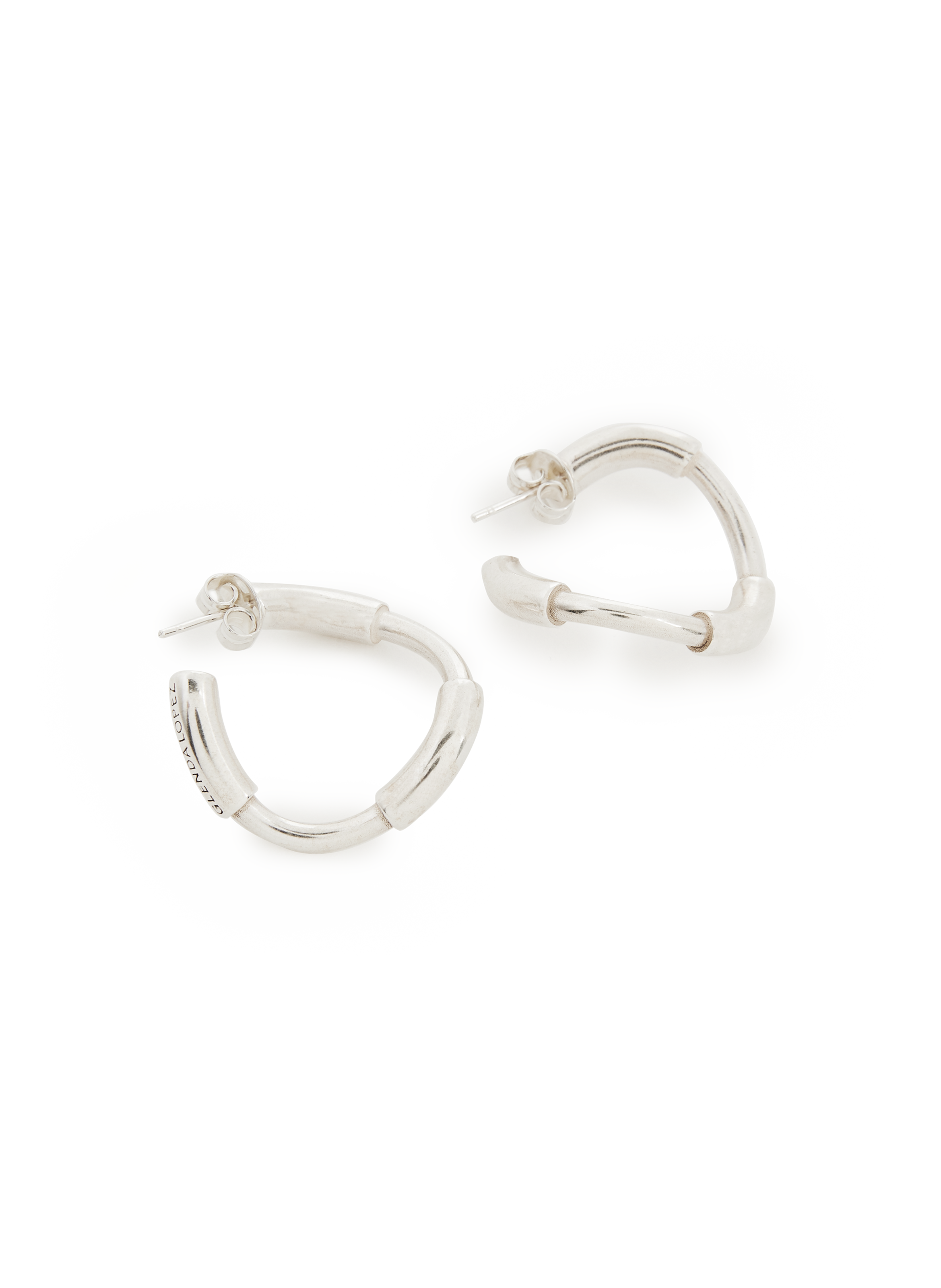 Boucles d'oreille XL Tube en argent