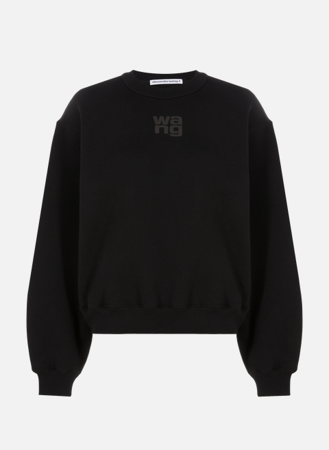 Cotton-blend sweatshirt BlackALEXANDER WANG 
