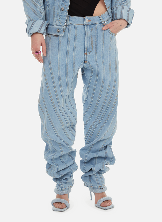 MUGLER Jeans mit niedrigem Bund