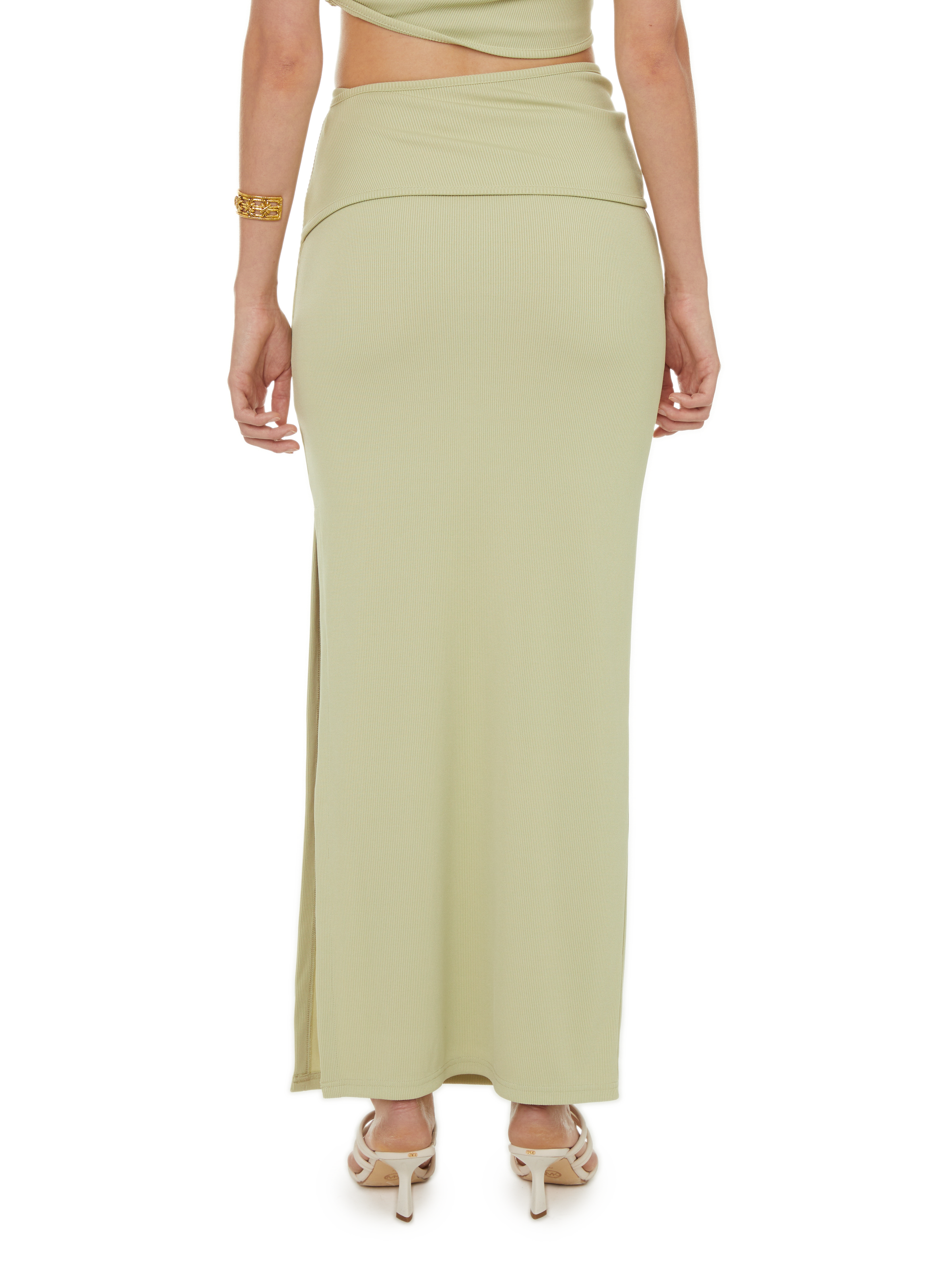 Jupe longue CHRISTOPHER ESBER Vert