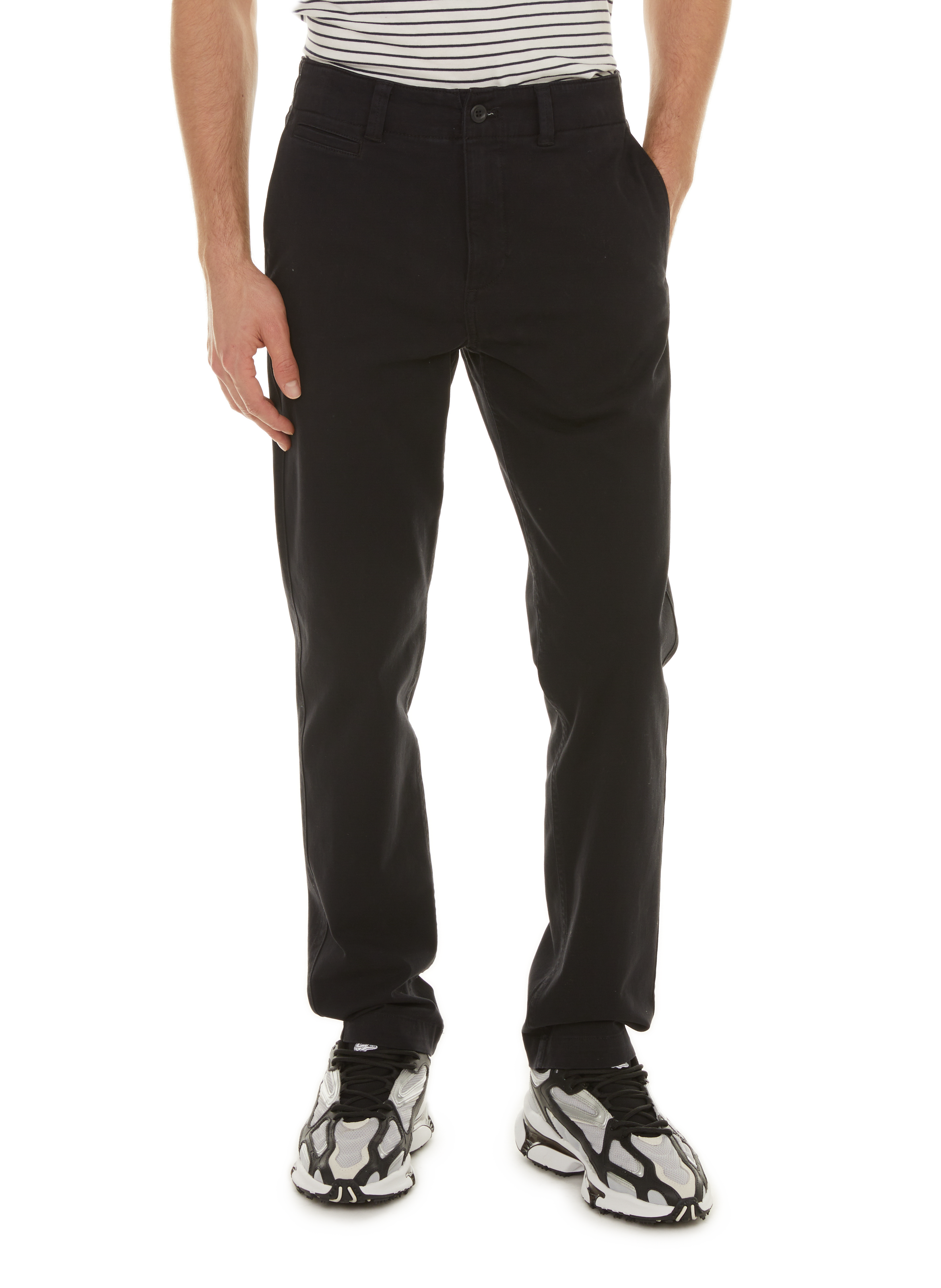 DOCKERS Pantalon slim en coton Noir