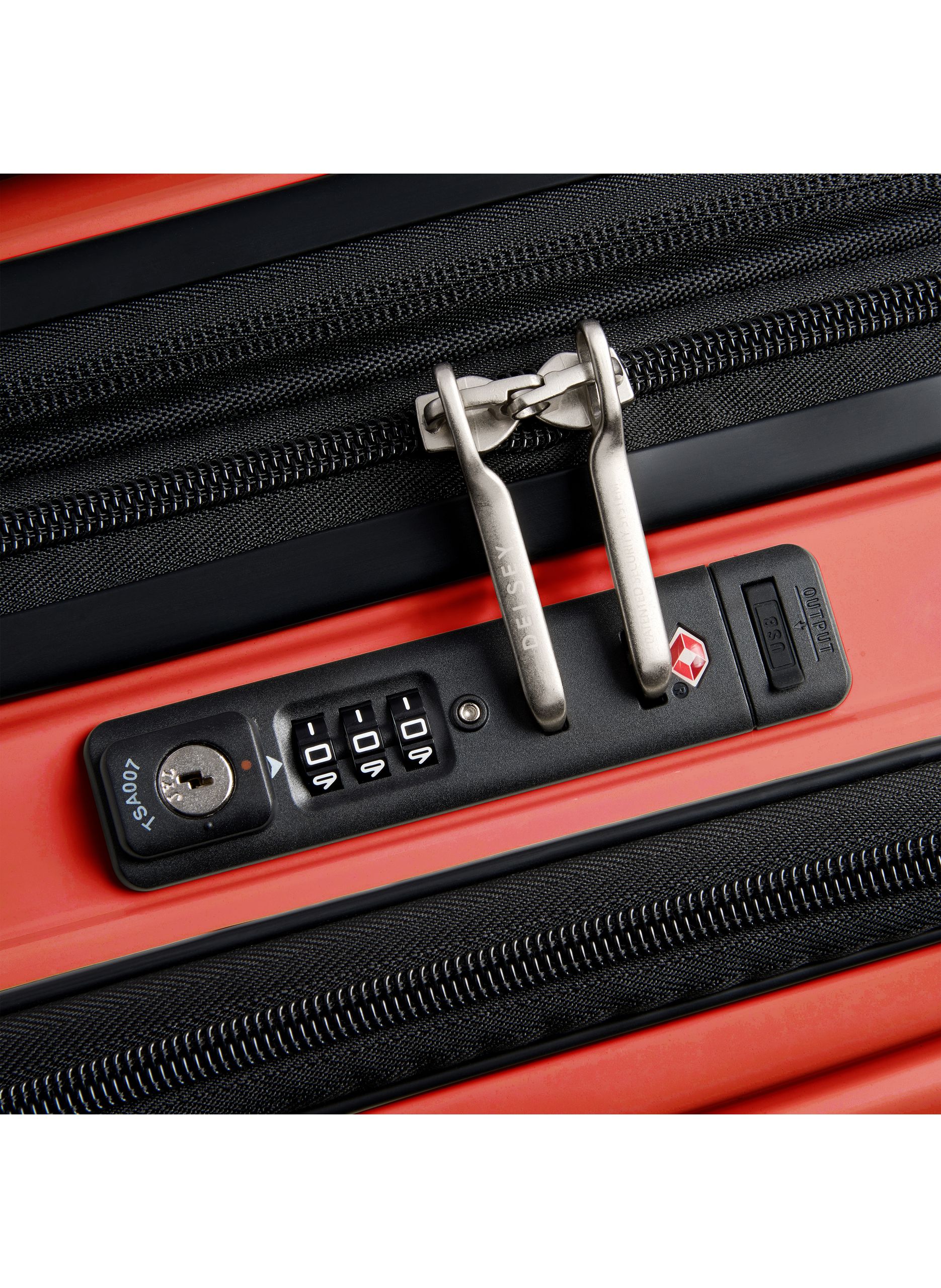 Valise cabine rigide taille s - shadow 5.0 DELSEY PARIS Rouge