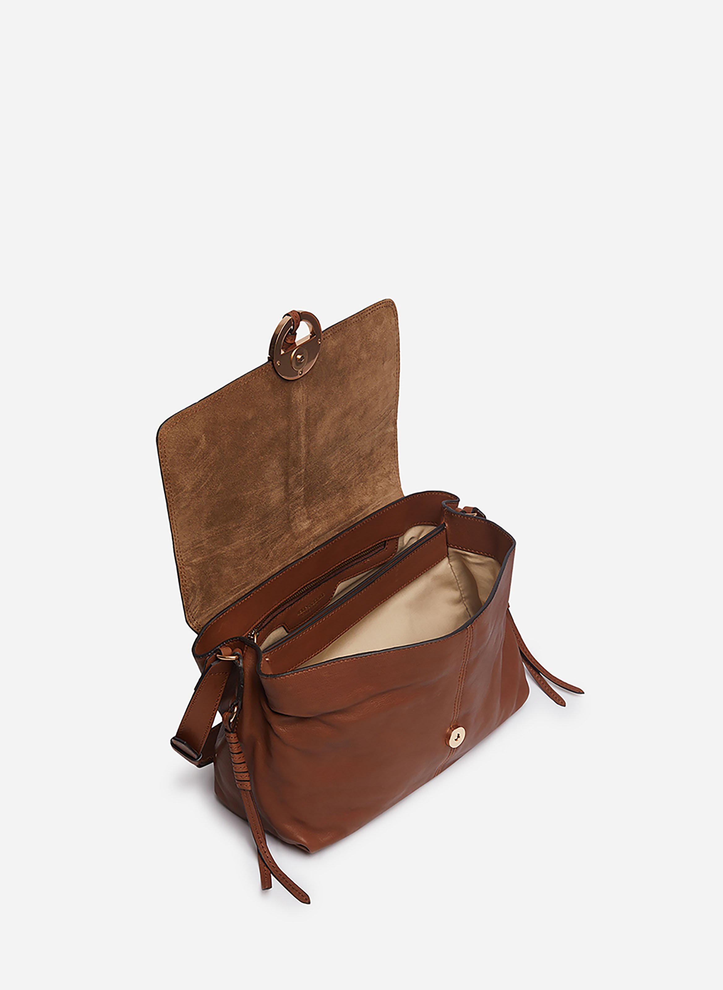 Grand Sac Othilia En Cuir VANESSA BRUNO Marron