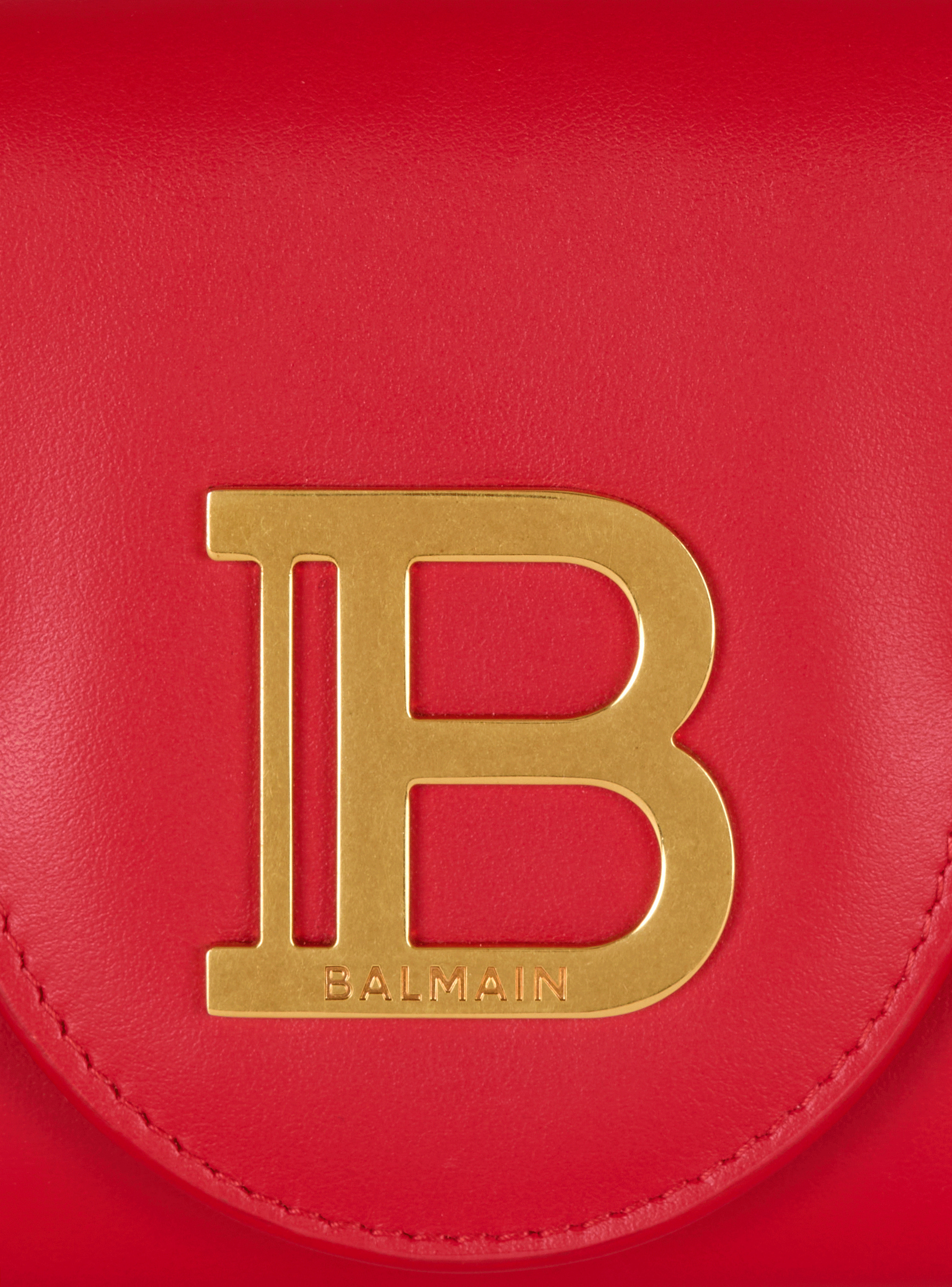 Portefeuille b-buzz en cuir BALMAIN Rouge