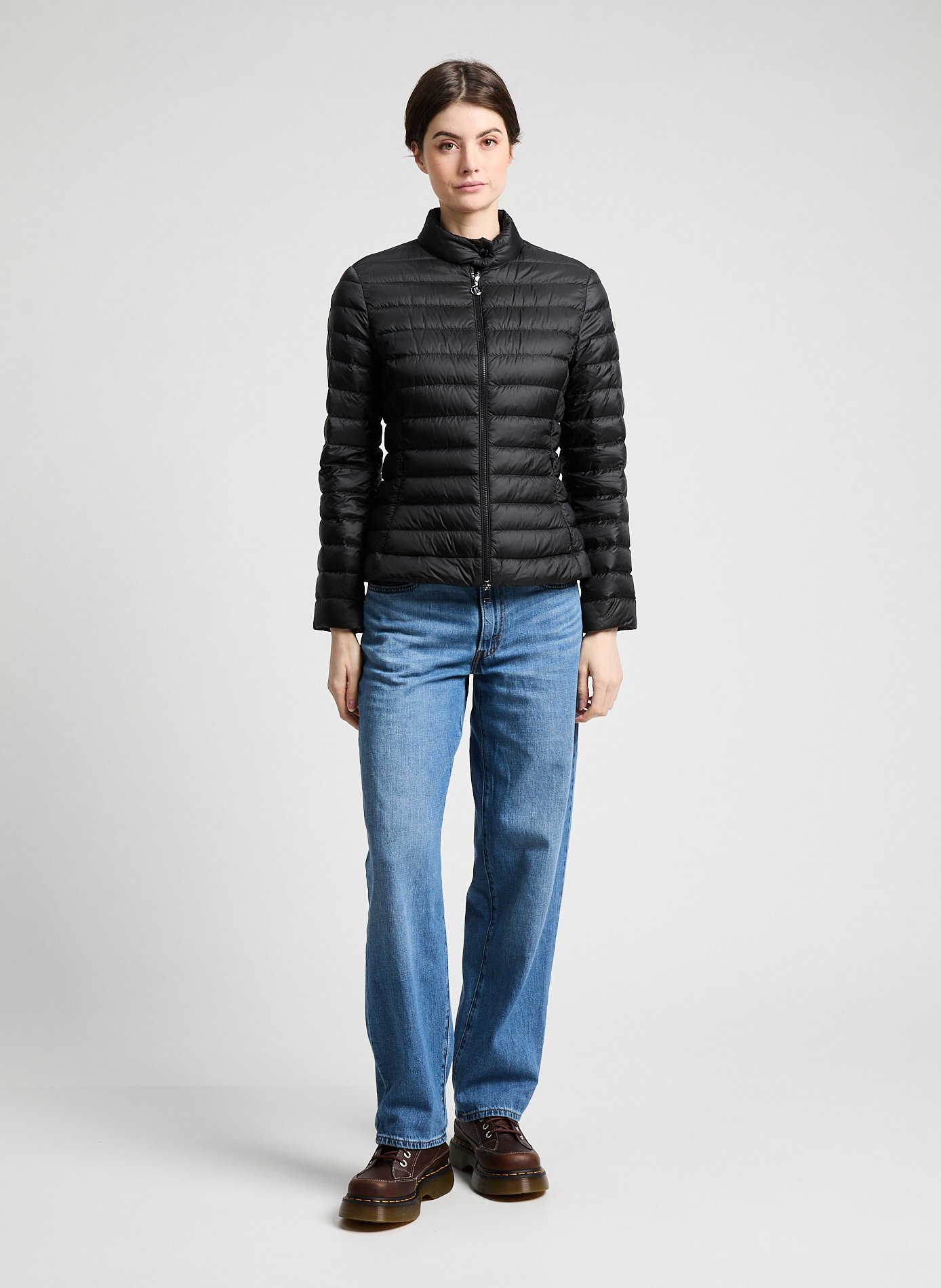 Short quilted down jacket MONCLER Black