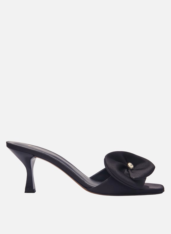 Mules ouvertes à talon Noir by MAJE MAJE Mules ouvertes à talon Noir