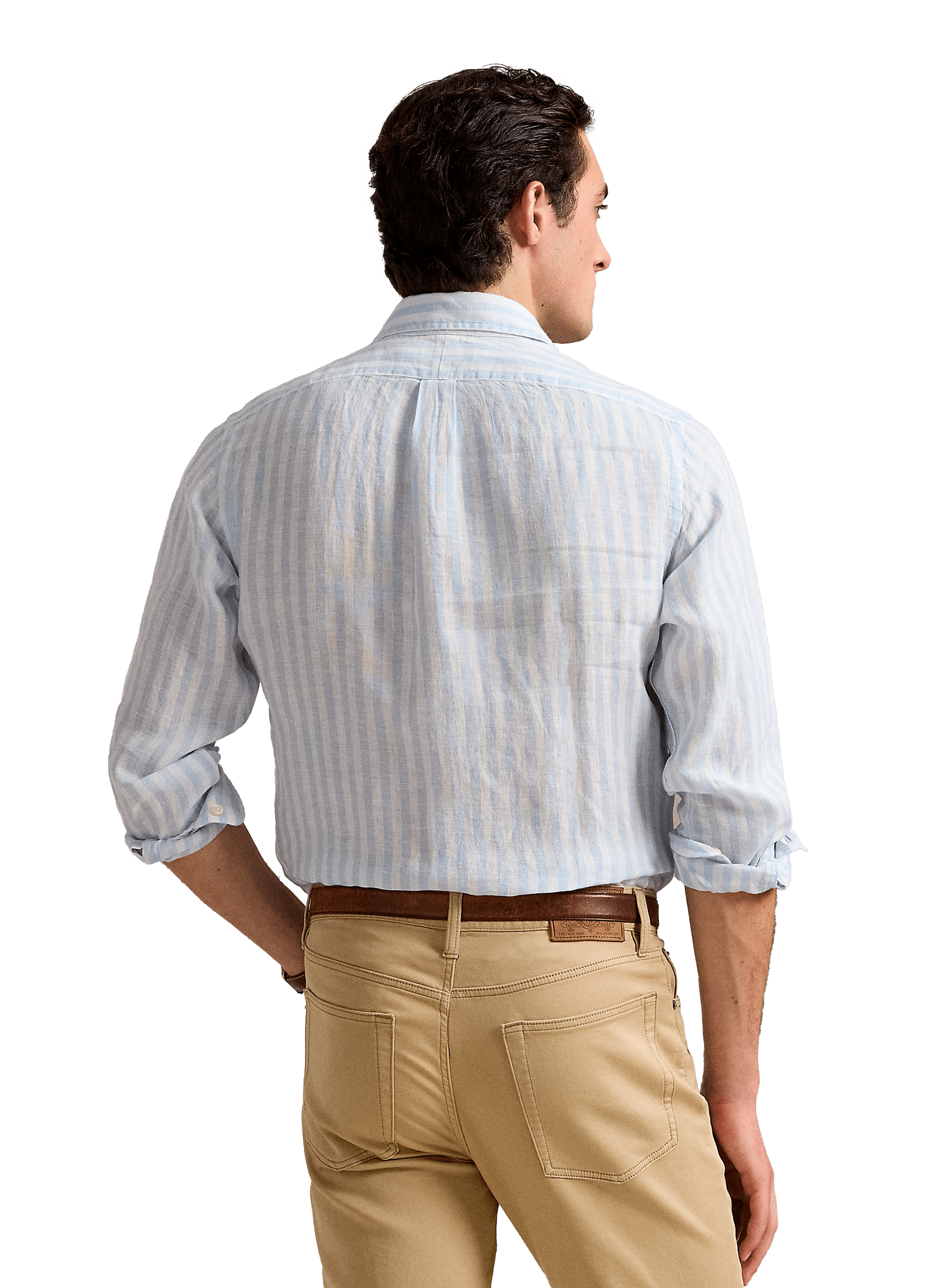 Striped linen shirt POLO RALPH LAUREN Blue