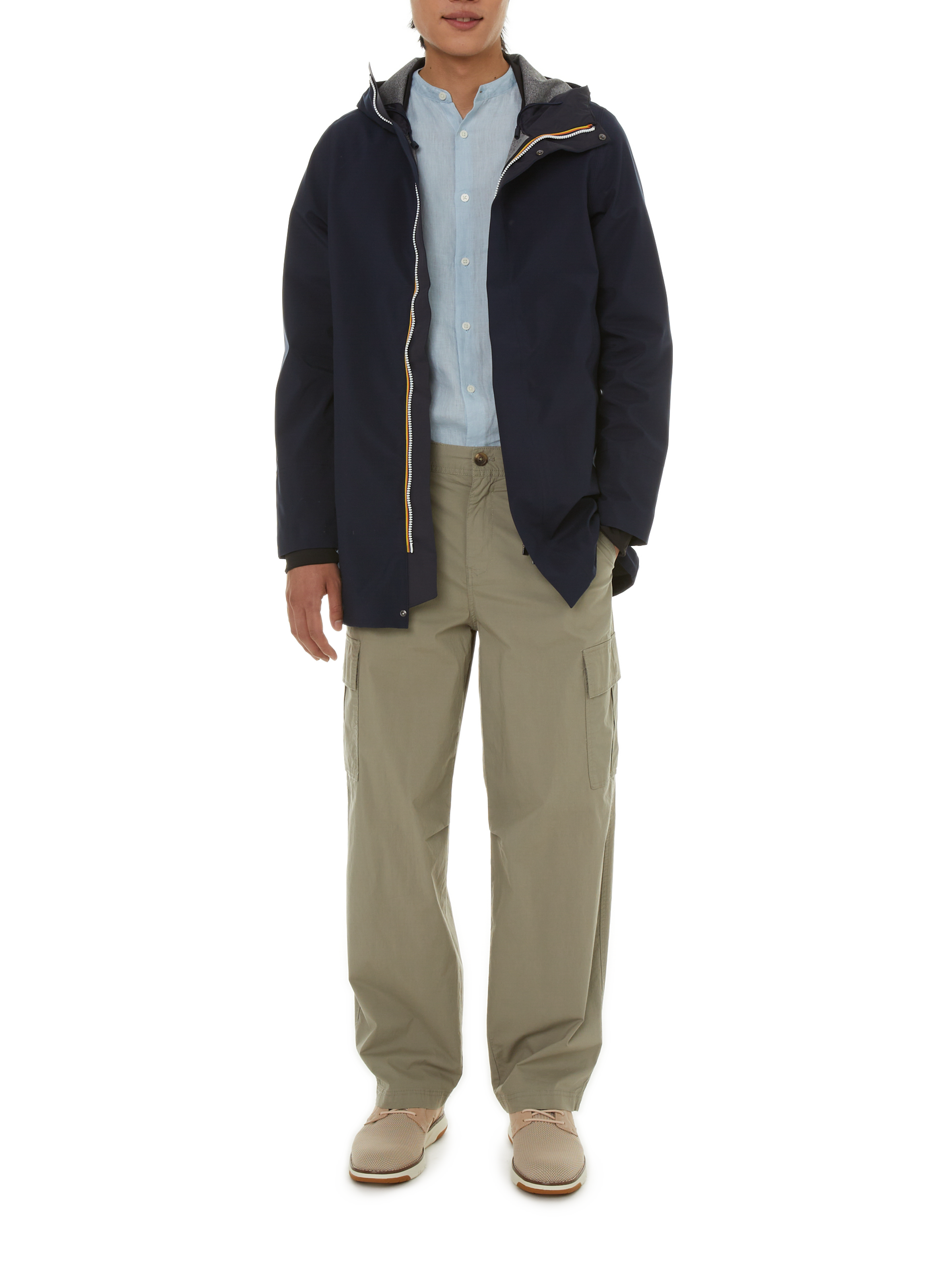 Veste droite à capuche  K-WAY Bleu