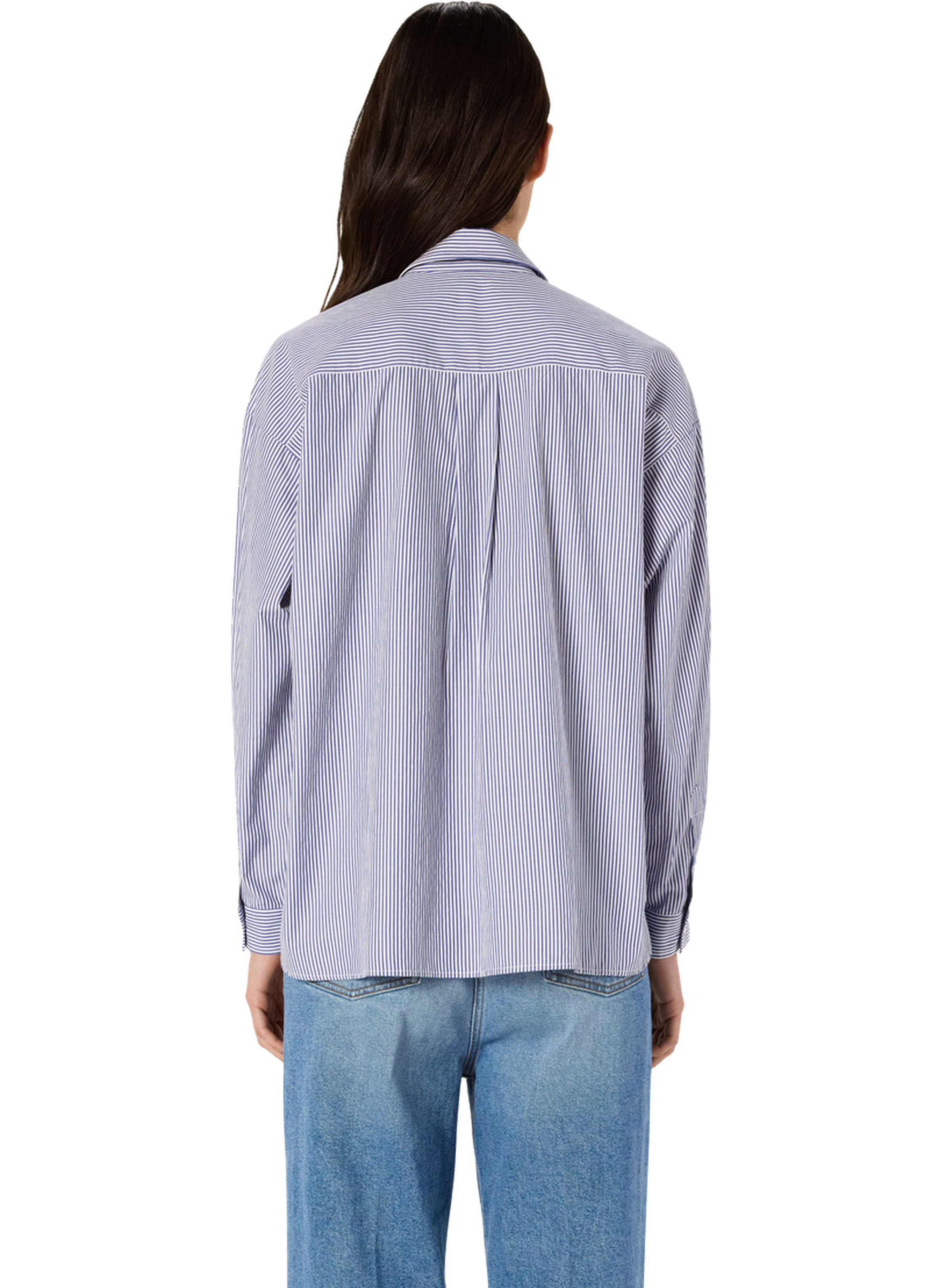 Chemise rayée au col en strass - ana GERARD DAREL Bleu