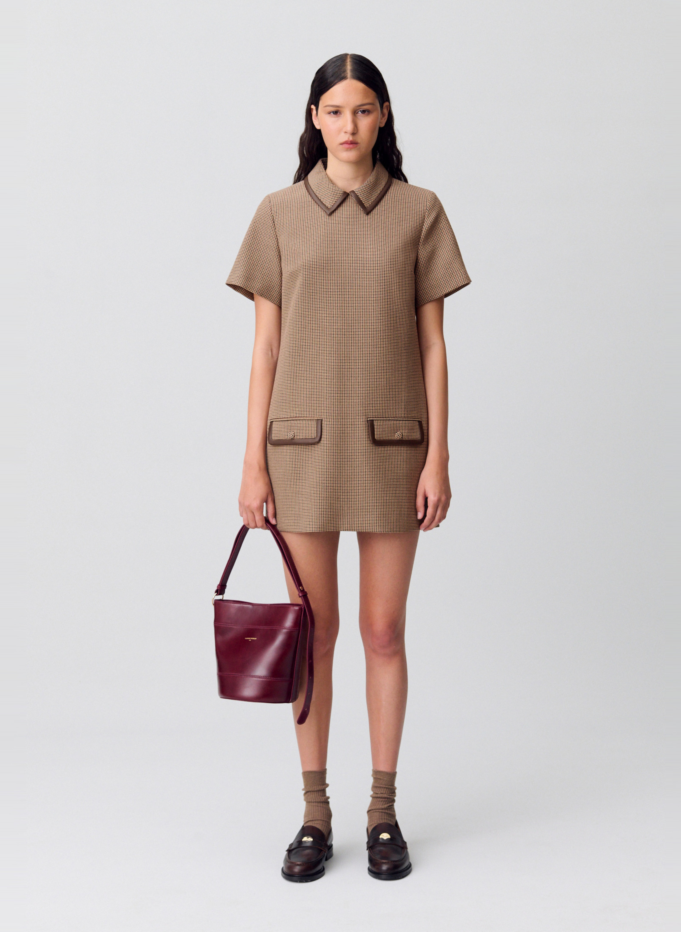 Robe courte droite col classique rila CLAUDIE PIERLOT Multicolore