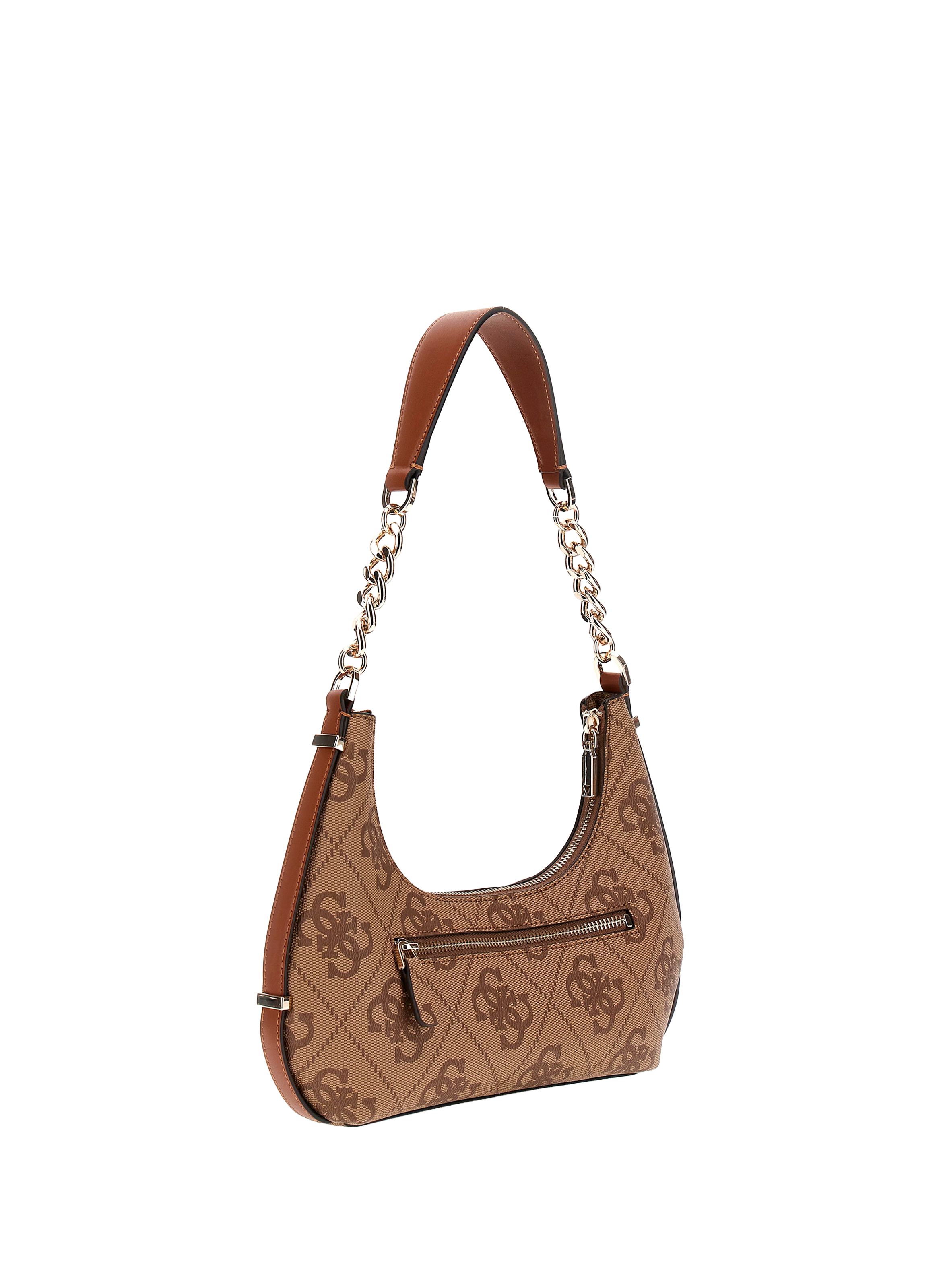 Logo shoulder bag GUESS Brown