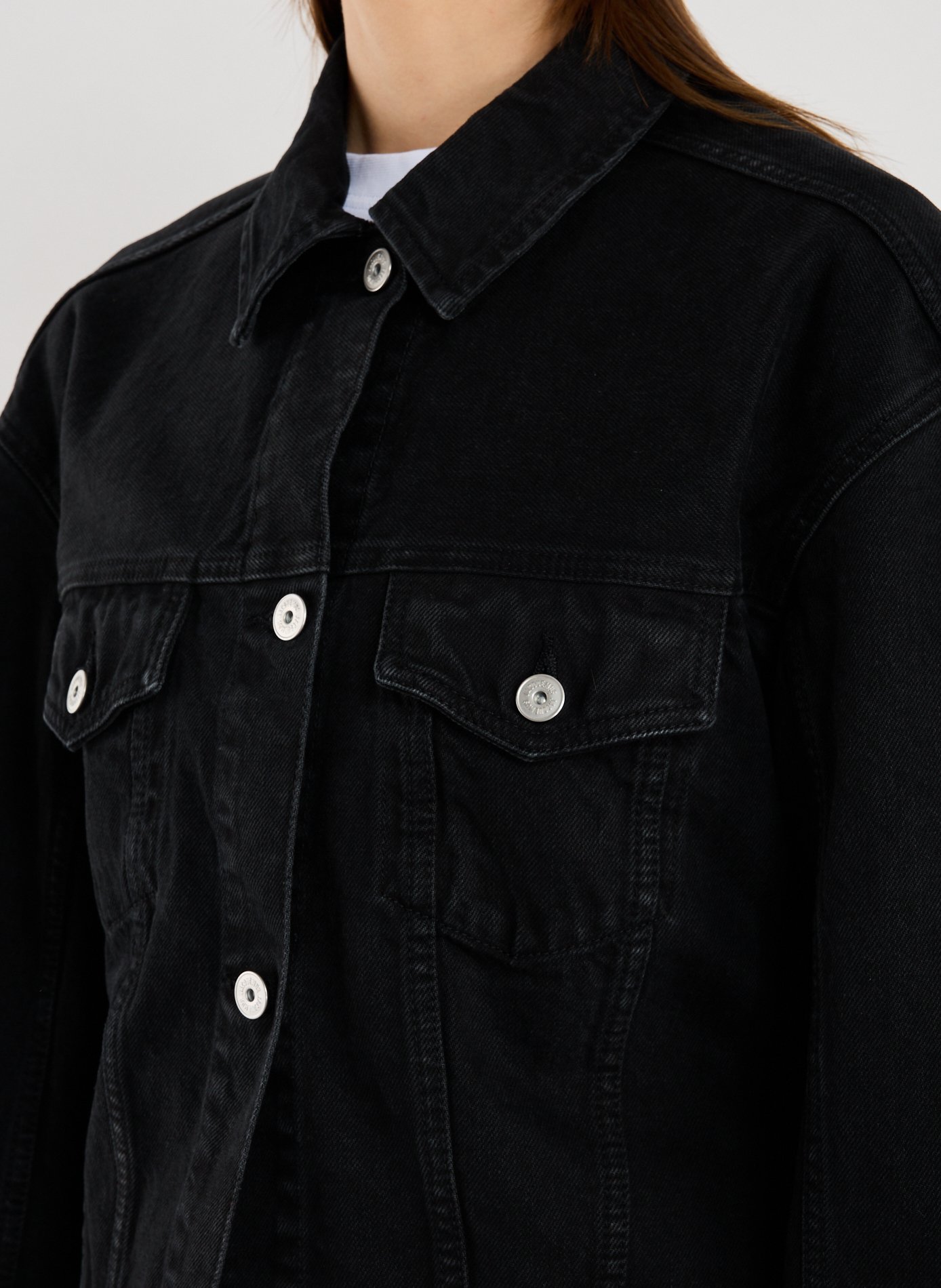 Veste de-Nîmes en coton JACQUEMUS Noir