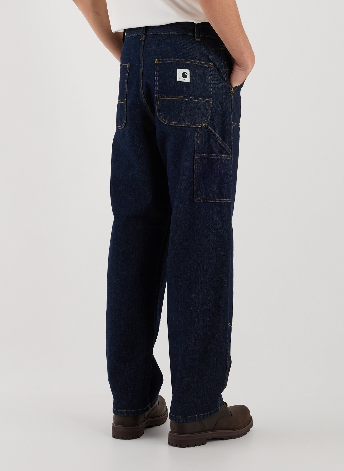 Straight leg cotton jeans CARHARTT WIP Blue