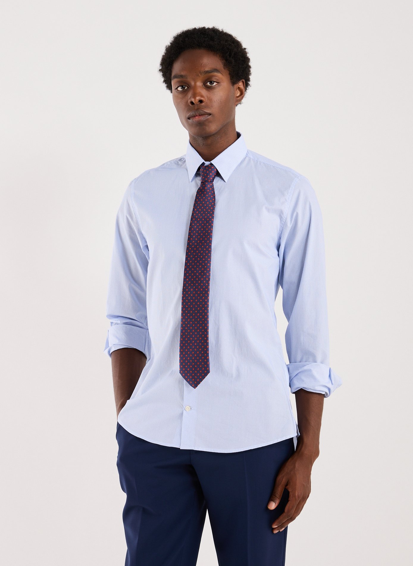 AU PRINTEMPS PARIS Cotton shirt Blue