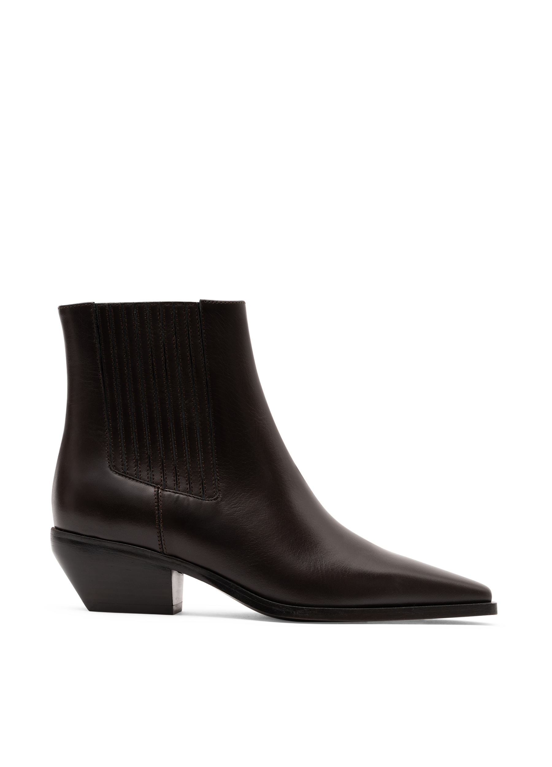 Bottines kira en veau lisse PARALLELE Marron