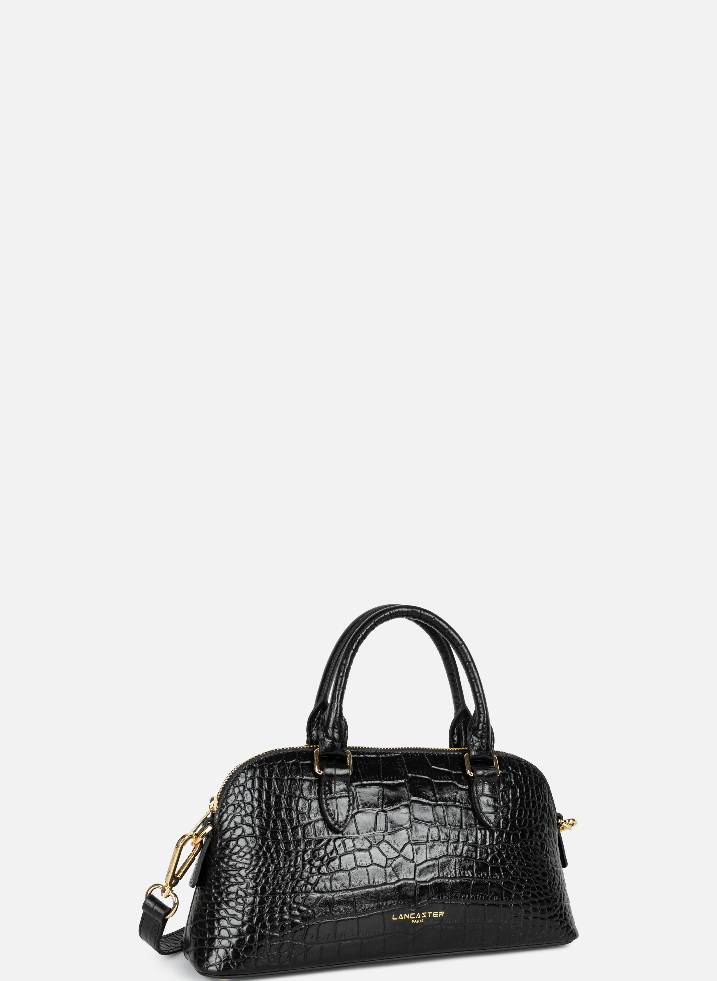 Grand sac demi lune - exo LANCASTER Noir