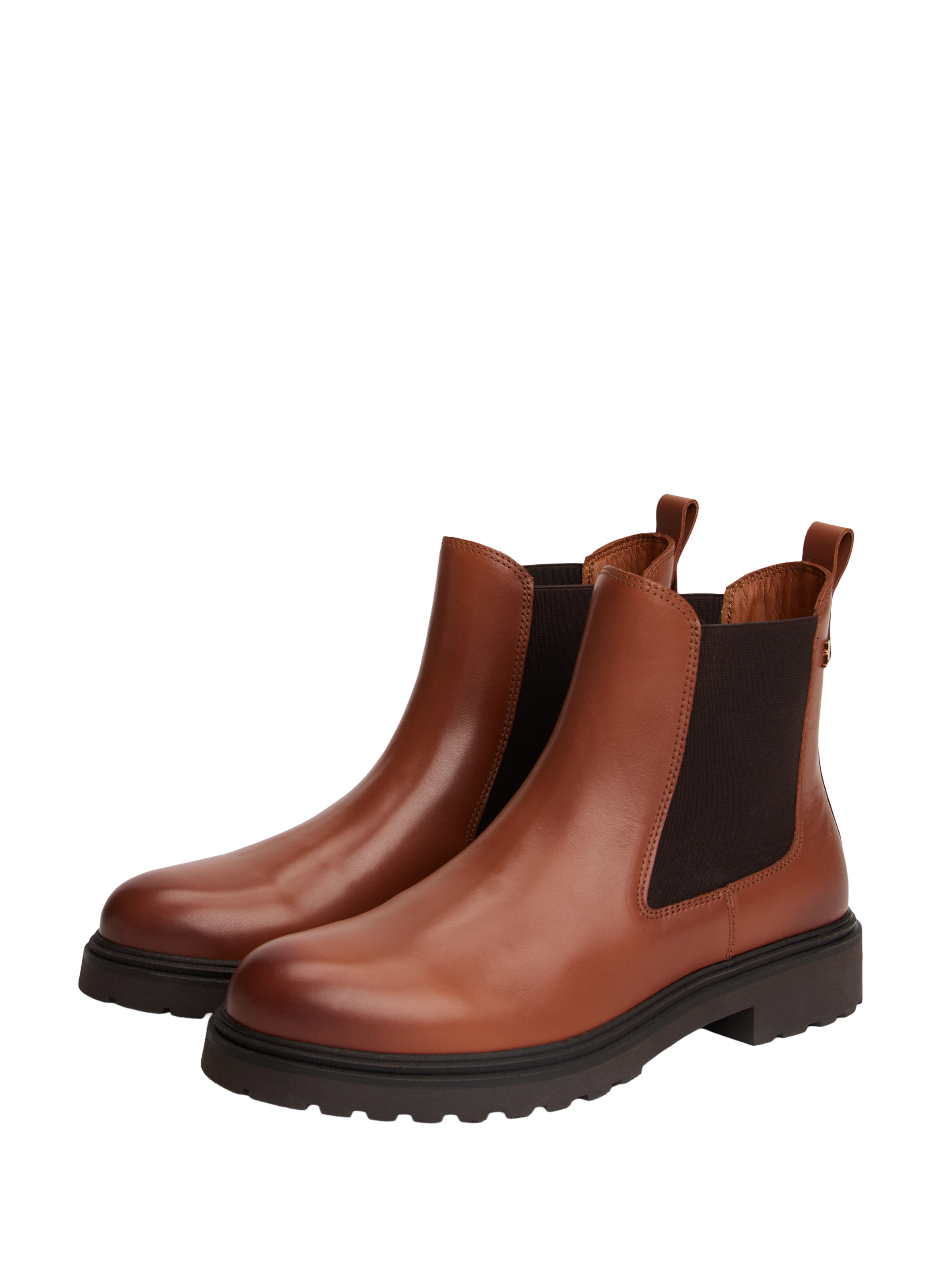 Leather Chelsea boots TOMMY HILFIGER Brown
