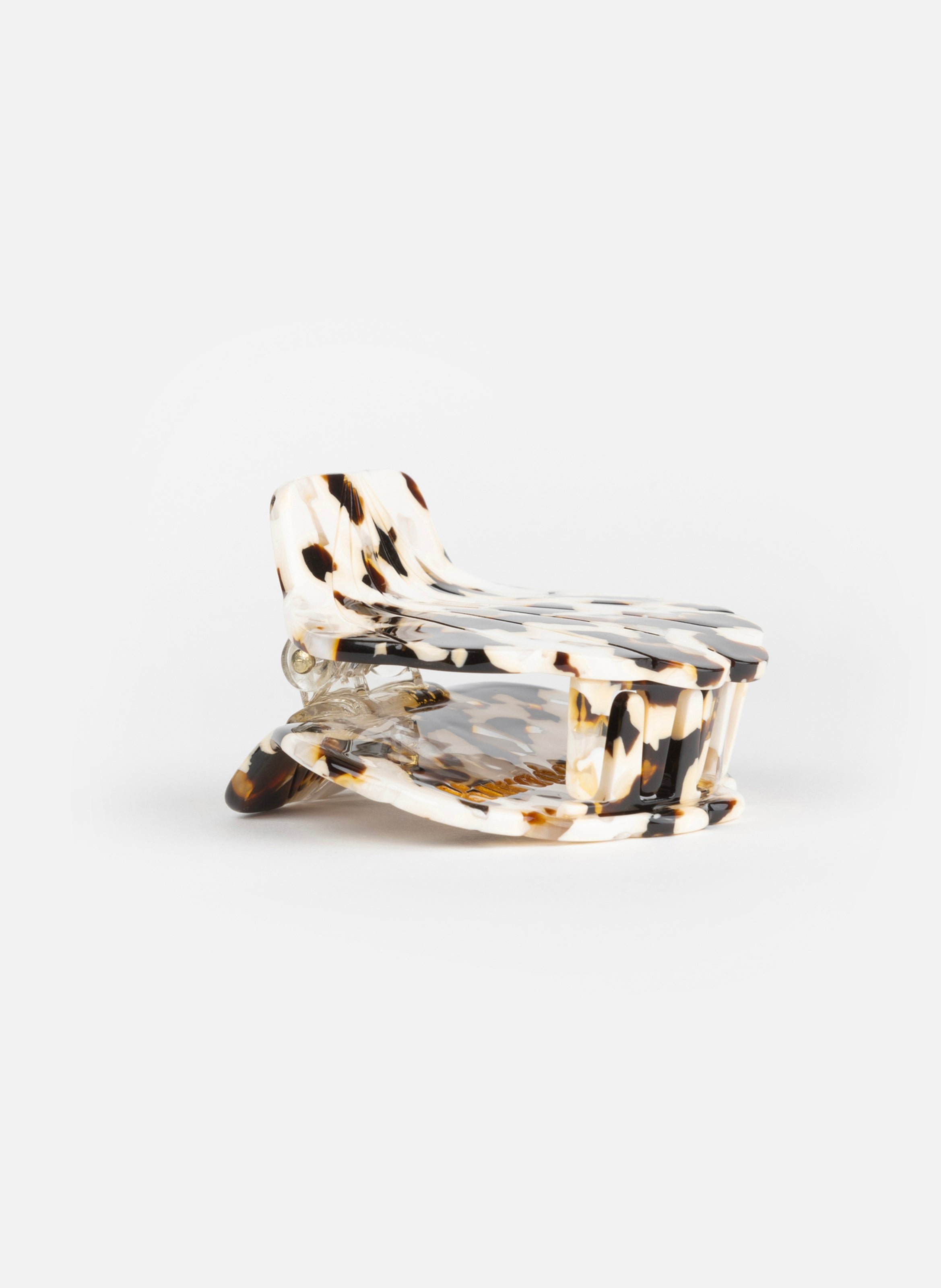 Pince à cheveux mermaid en acétate de cellulose KURAGE GINZA Marron