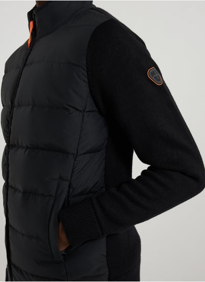 Two-material high neck jacket GERTRUDE ET GASTON Two-material high neck jacket GERTRUDE ET GASTON