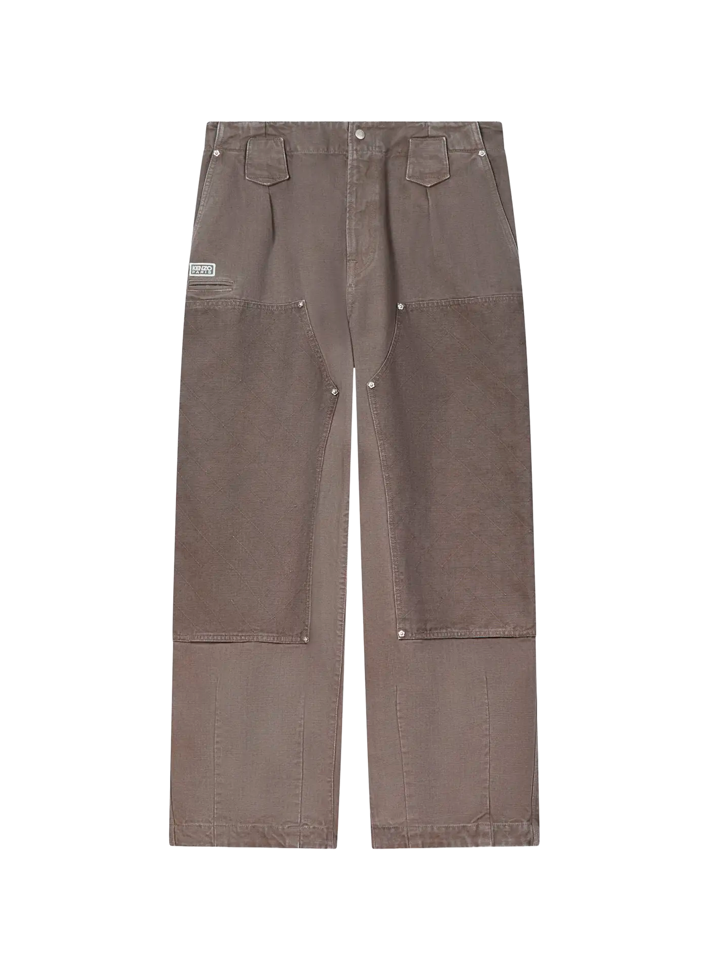 Wide-leg trousers with panels KENZO Brown