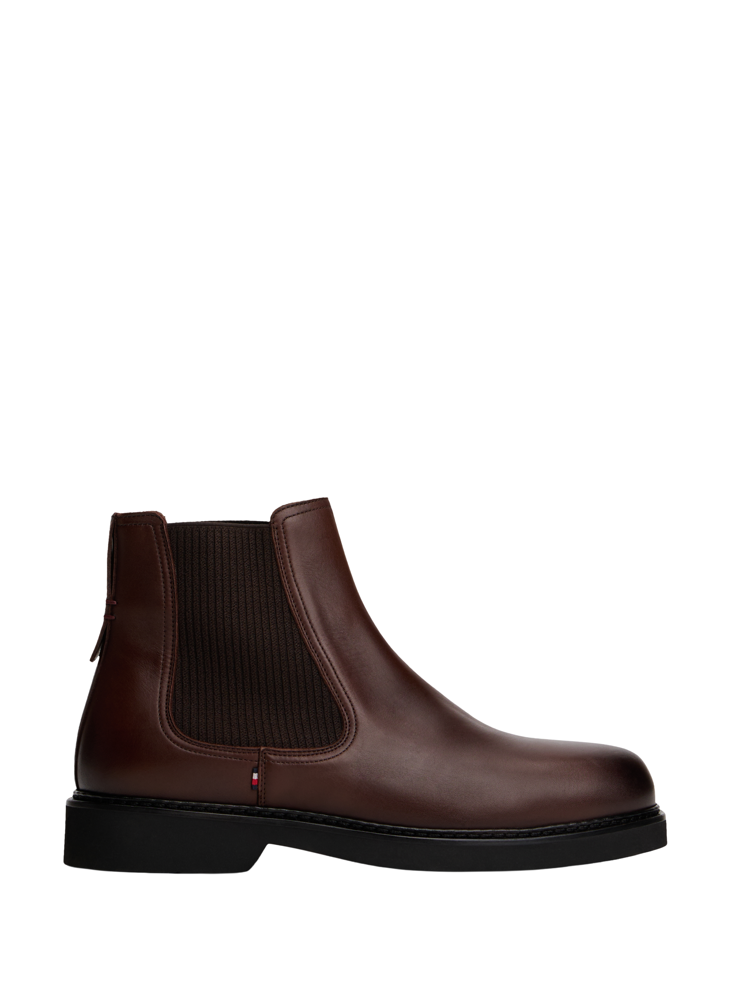 Smooth leather Chelsea boots TOMMY HILFIGER Brown